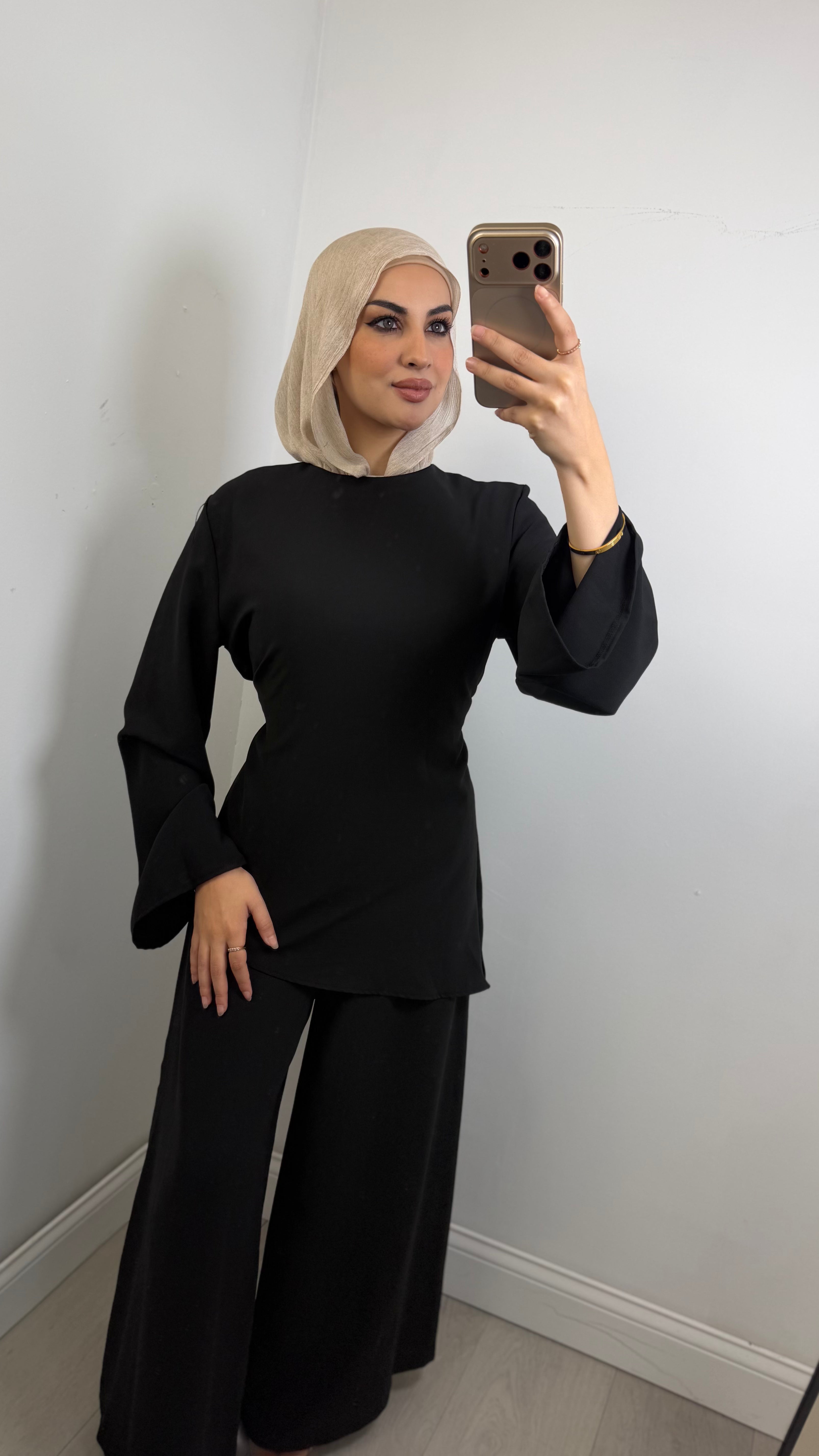 Rima Flare-Sleeve Tunic Co-Ord Set