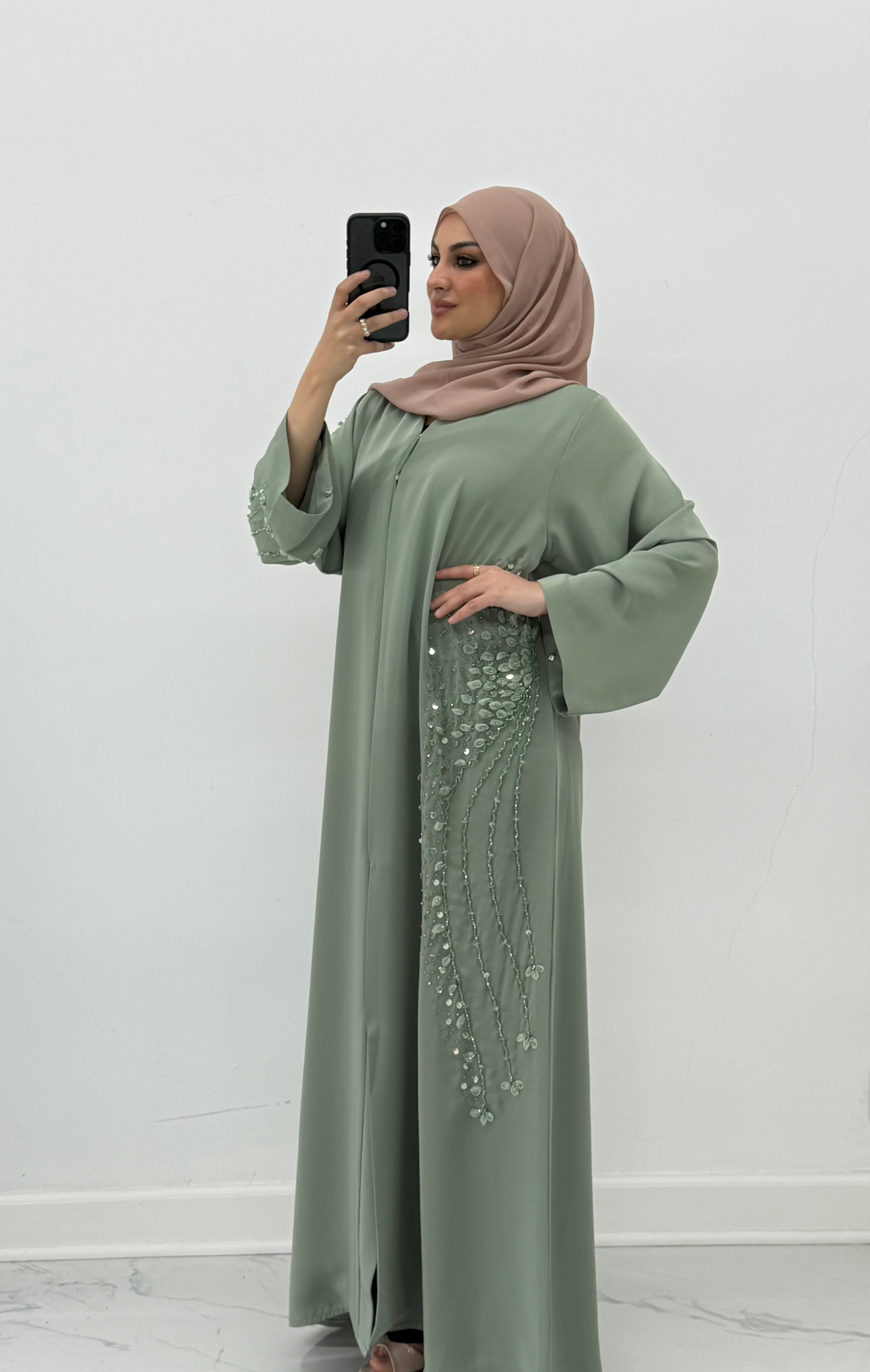 Ethereal Cascade Abaya