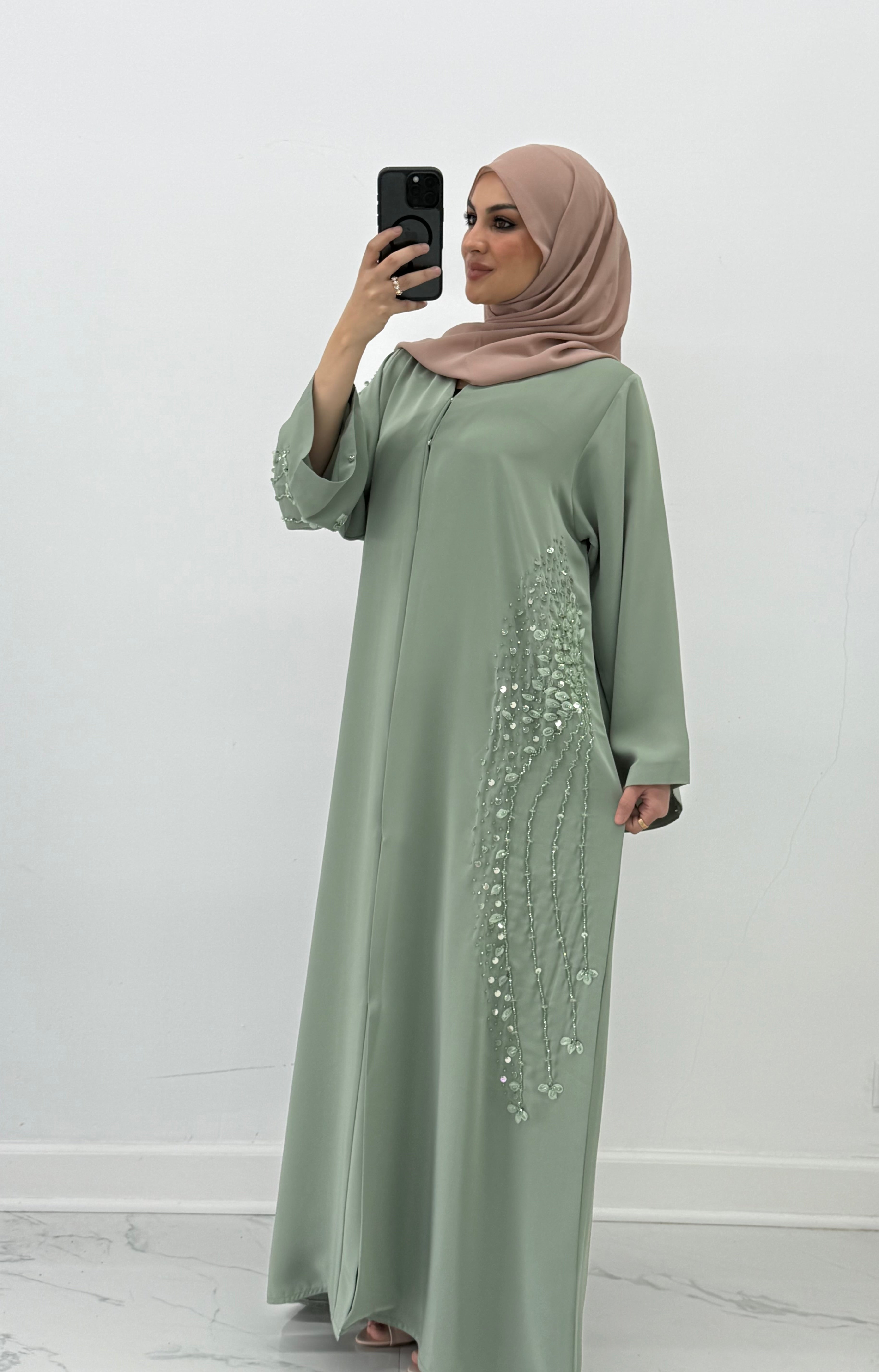 Ethereal Cascade Abaya
