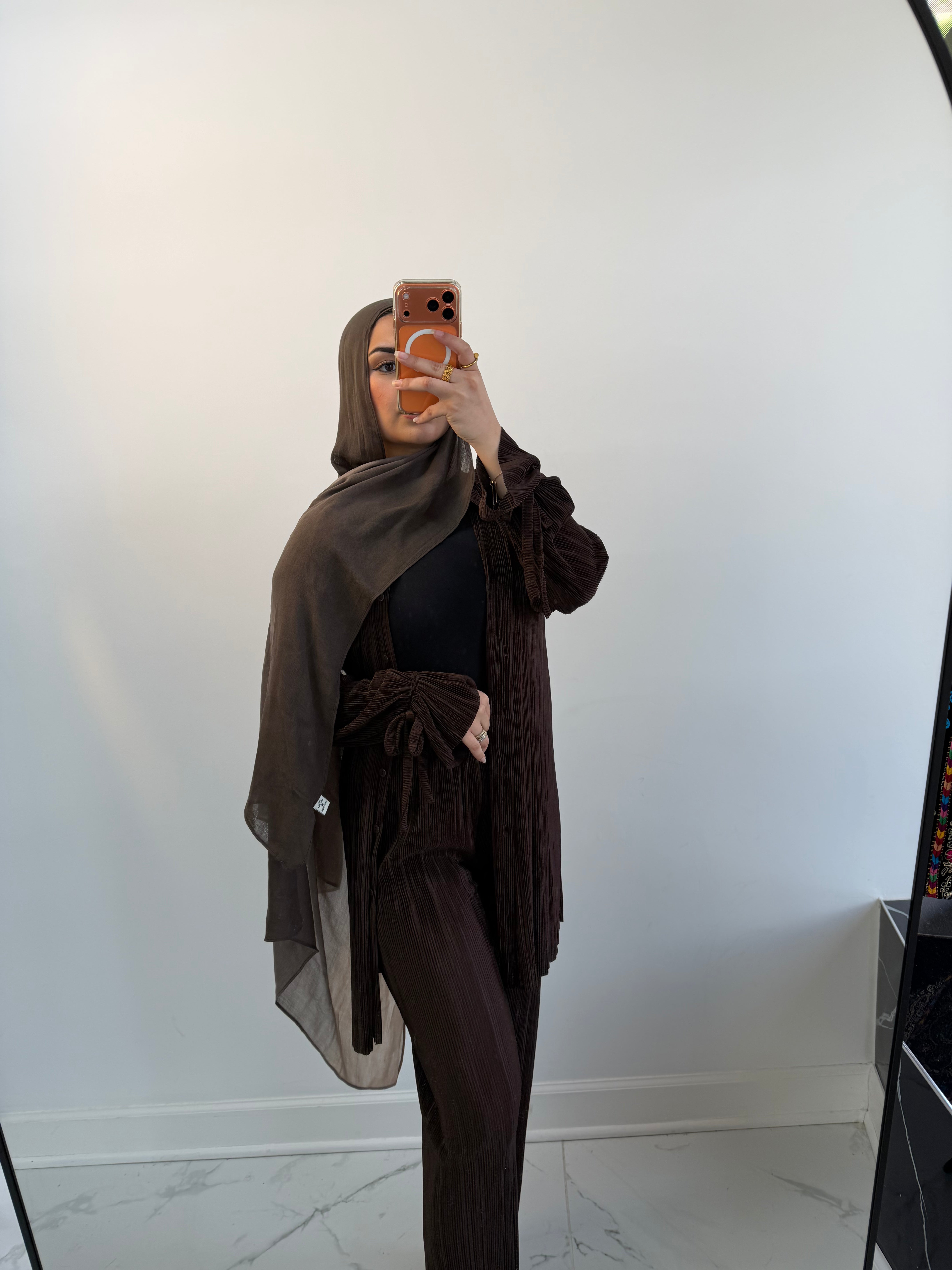 Zara Pleated Button-Down Co-ord Set