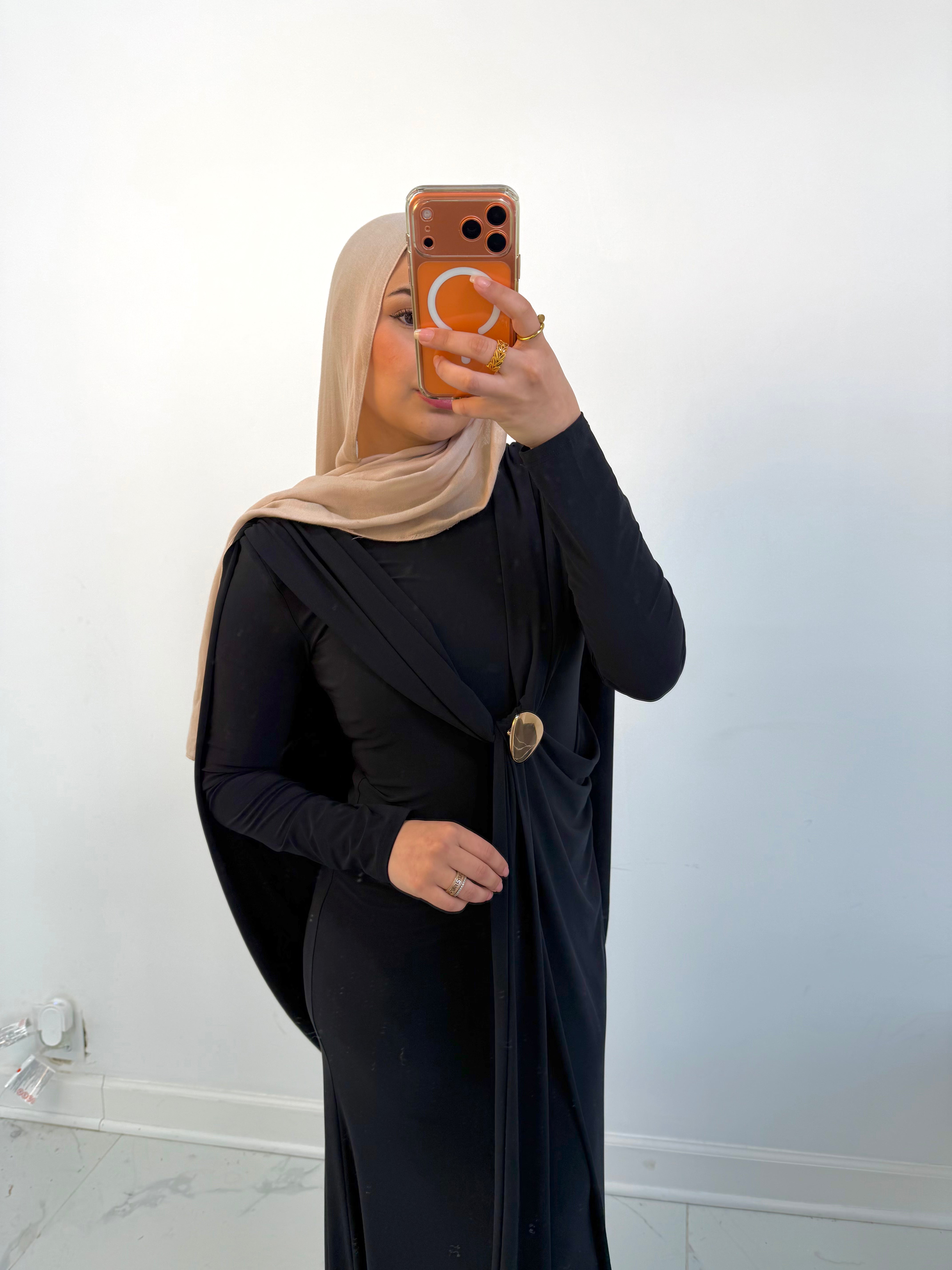Nadia Brooch Maxi Dress