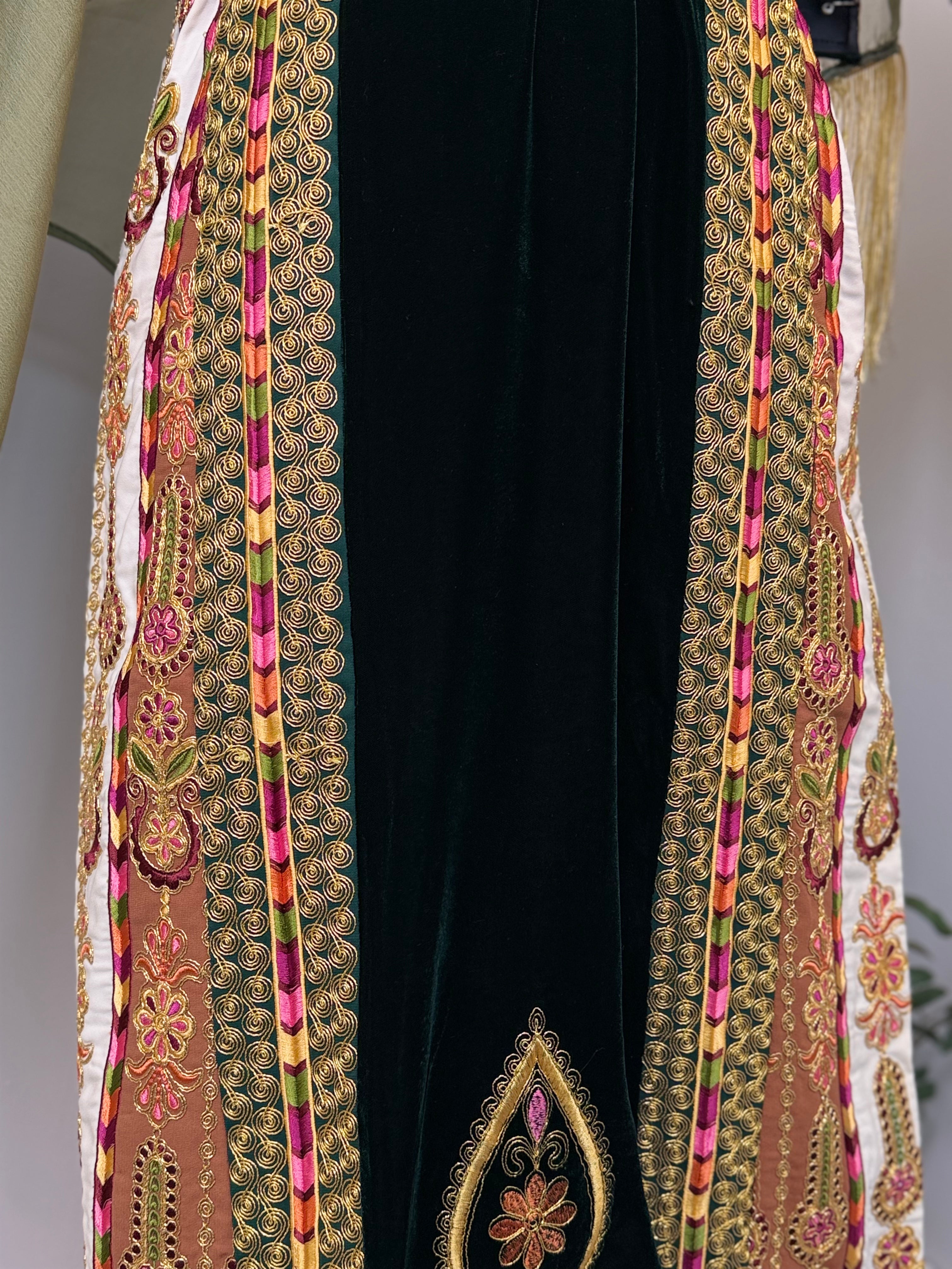 Mariam Olive Embroidered Thobe