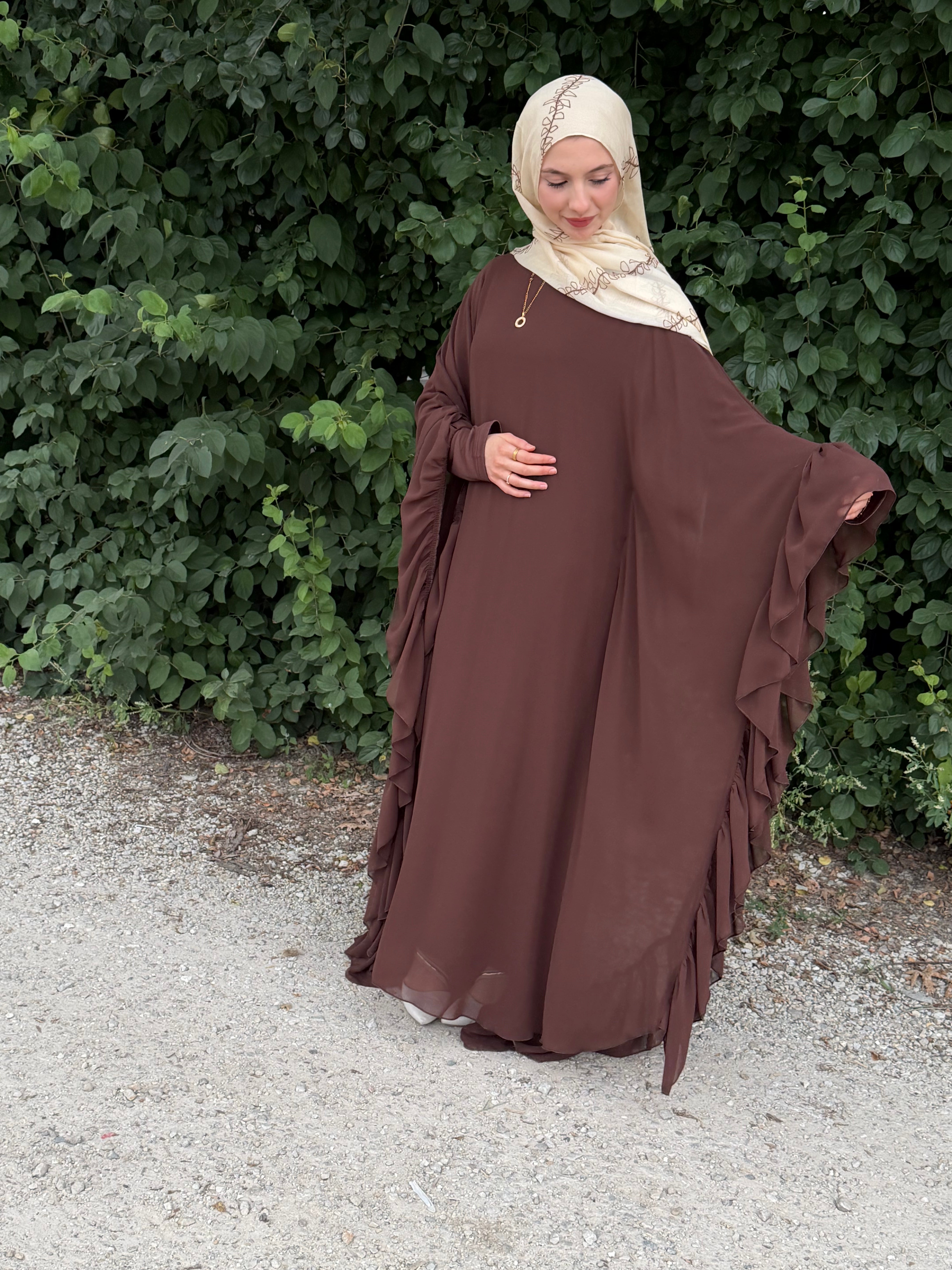 Layana Ruffle Abaya