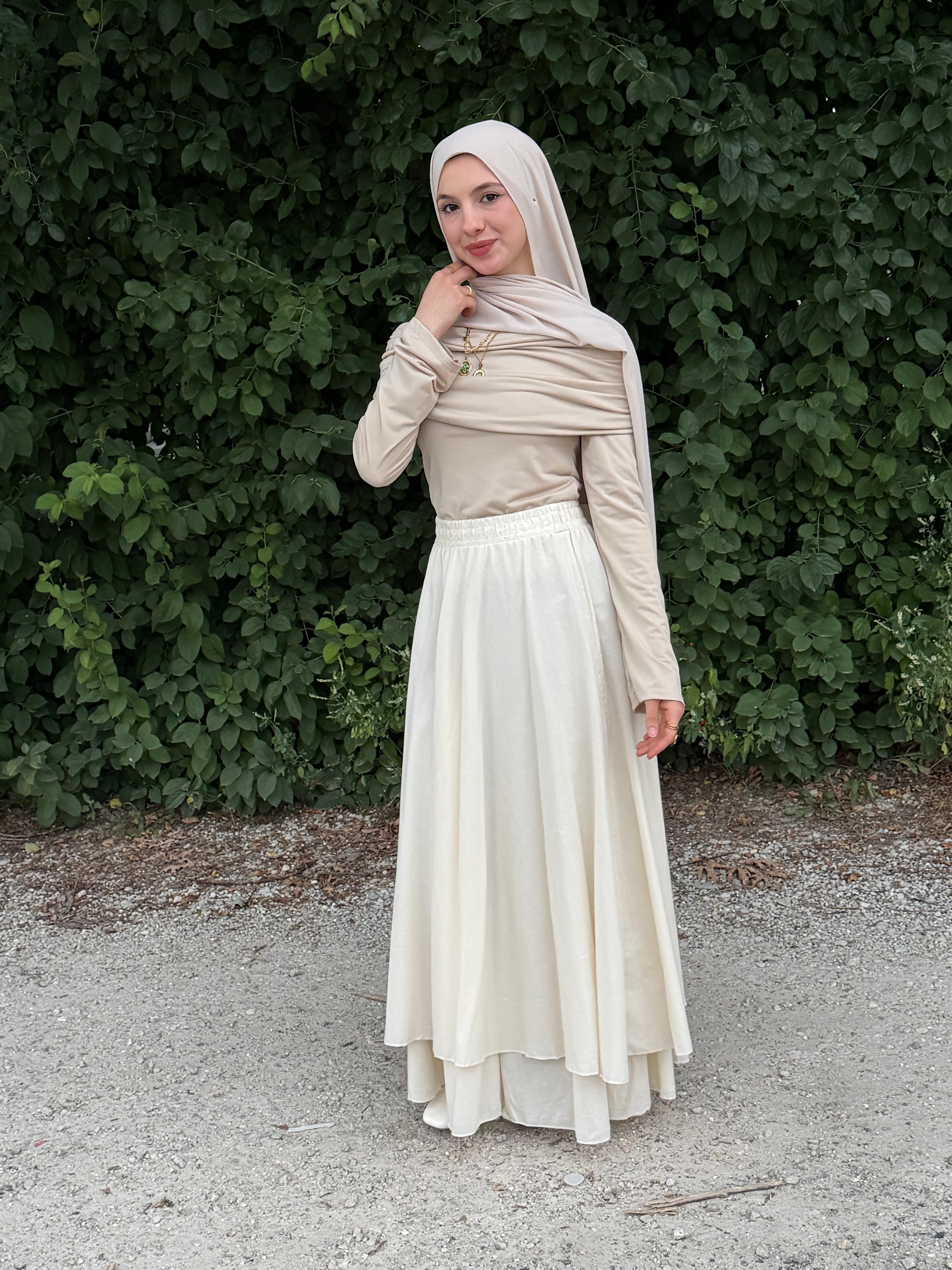 Draped Long Sleeve Top