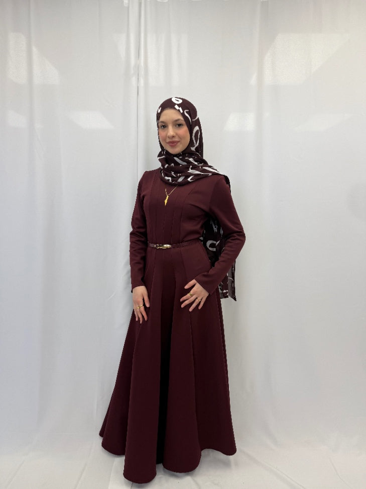 Layla Dress Burgundy