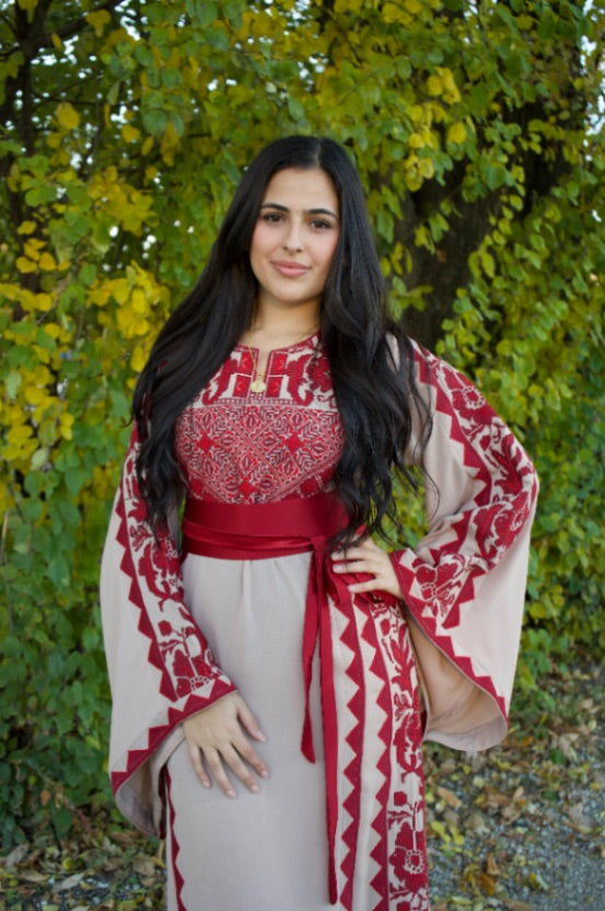 Samira Sand Thobe Beige