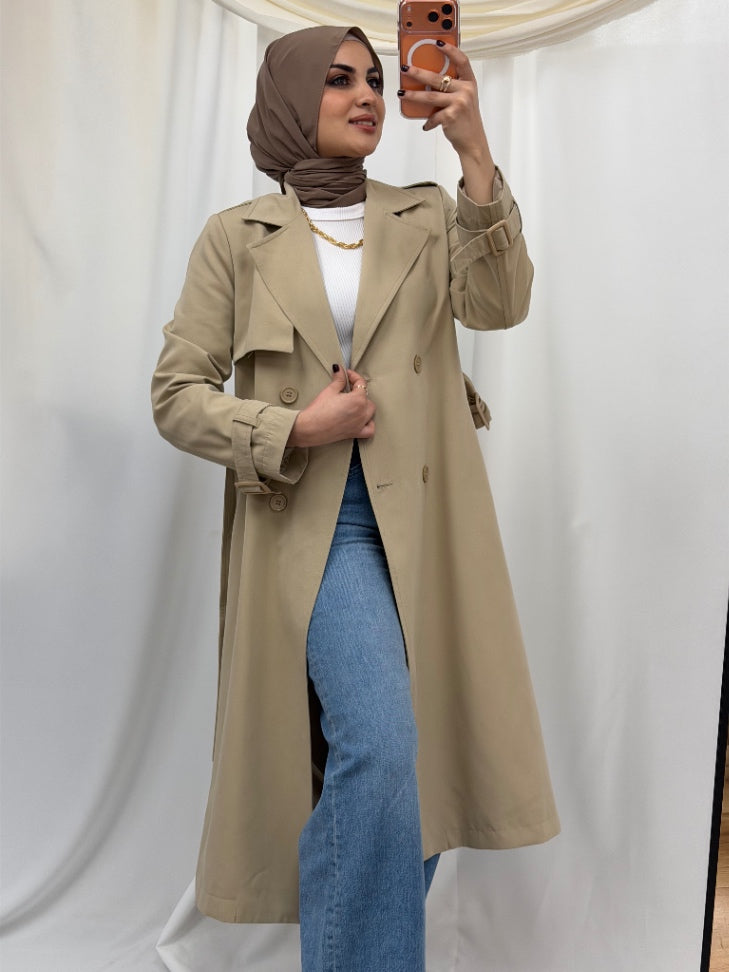 Lujain Trench Beige