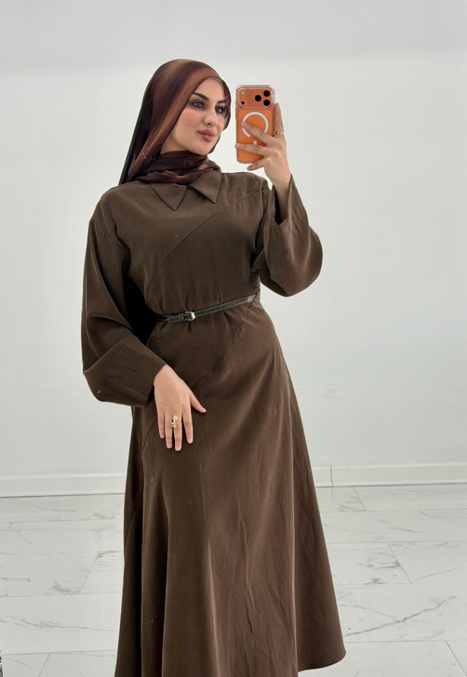 Malak Dress Brown