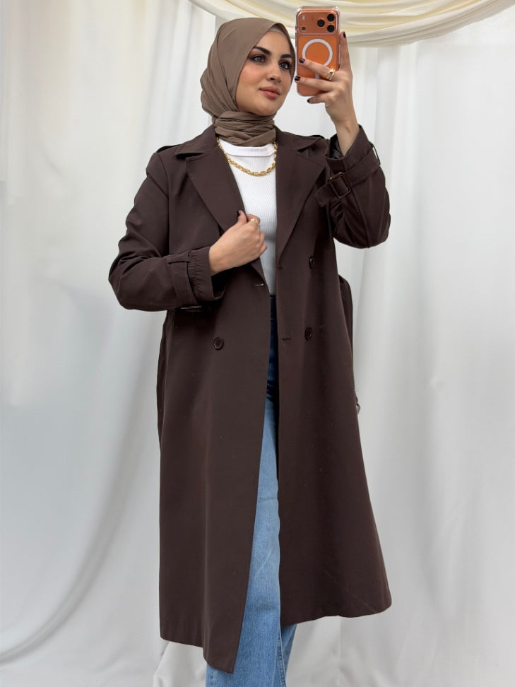 Lujain Trench Brown