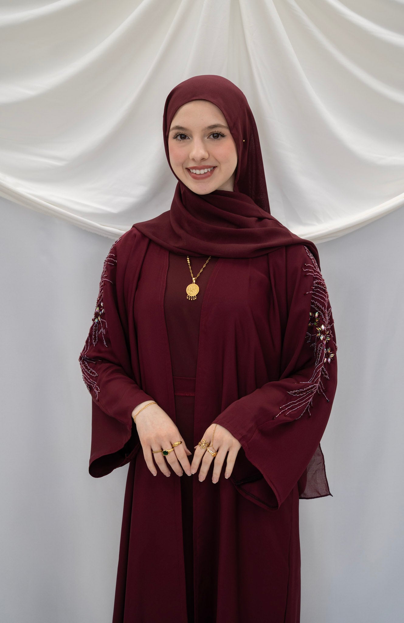 Nayara Abaya ✨ Burgundy