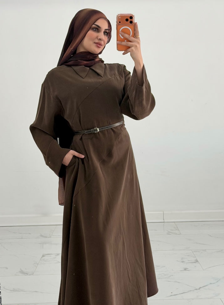 Malak Dress Brown