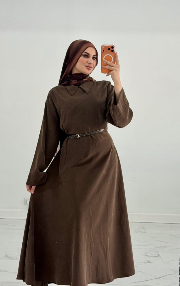 Malak Dress Brown