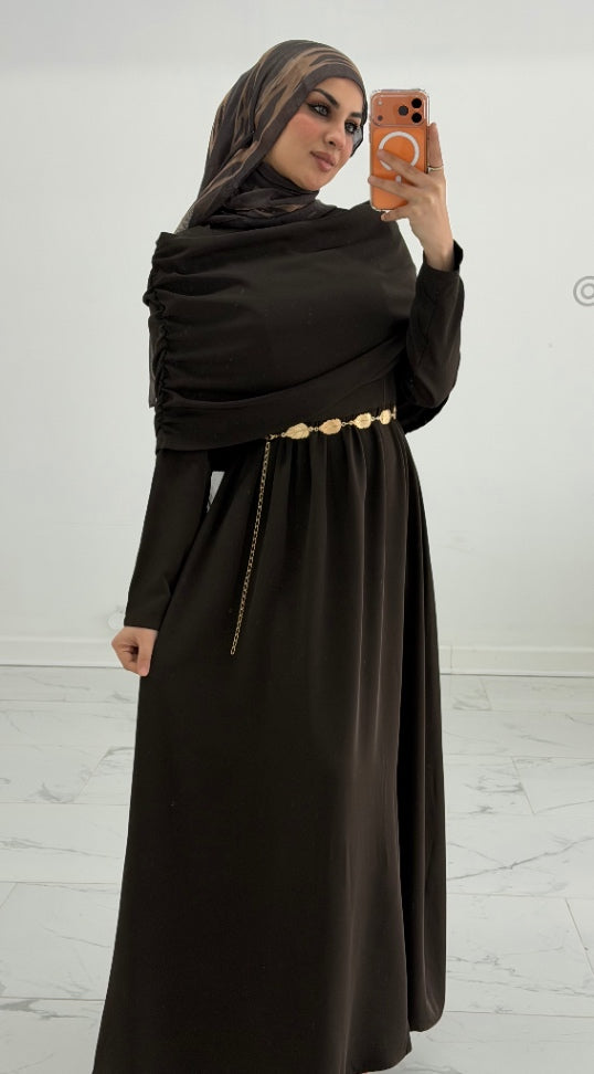 Layali Dress Brown