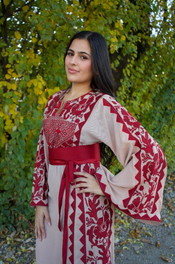 Samira Sand Thobe Beige