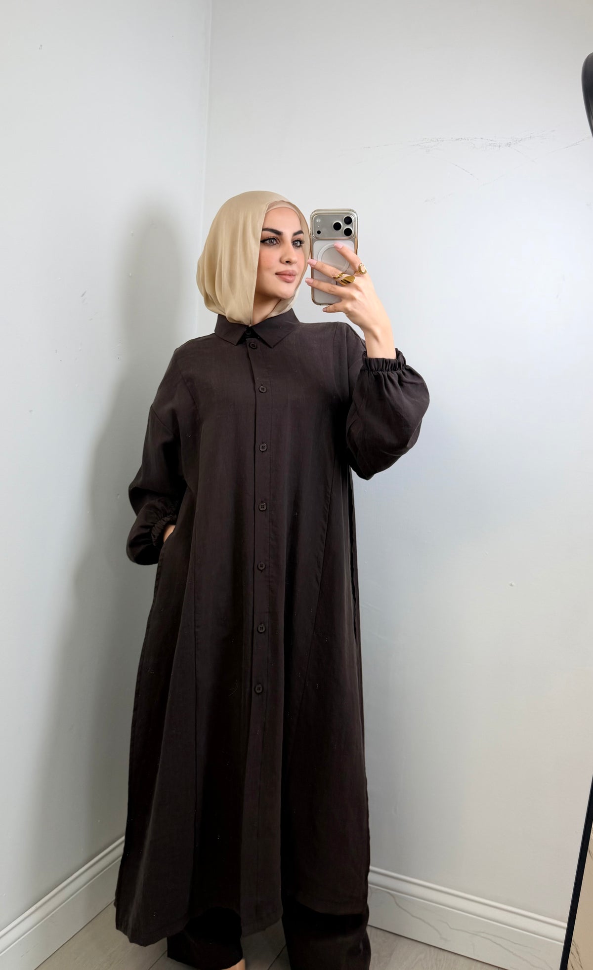 Wafa Espresso Co-ord Set front view