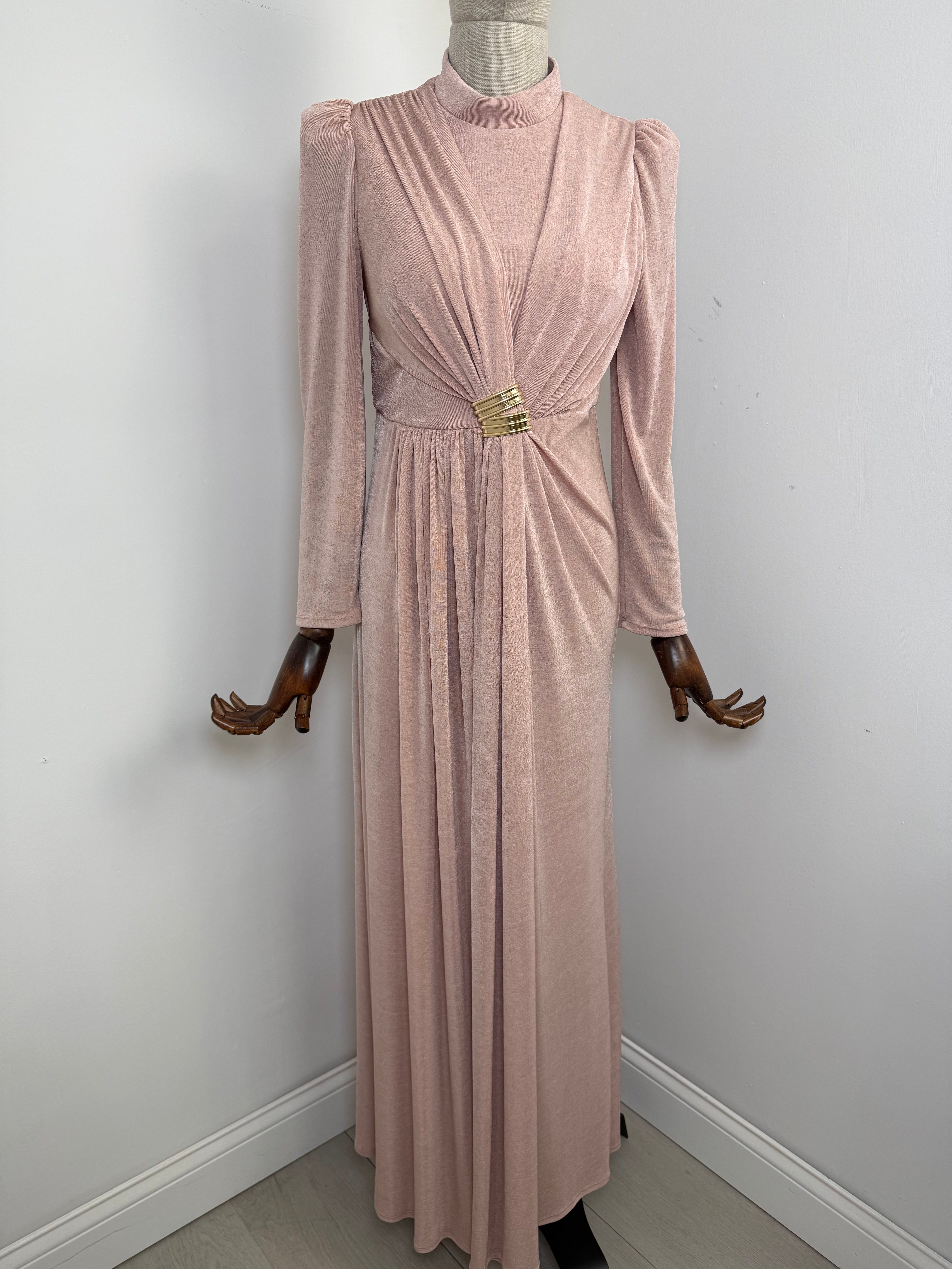 The Nour Maxi Gown - Blush