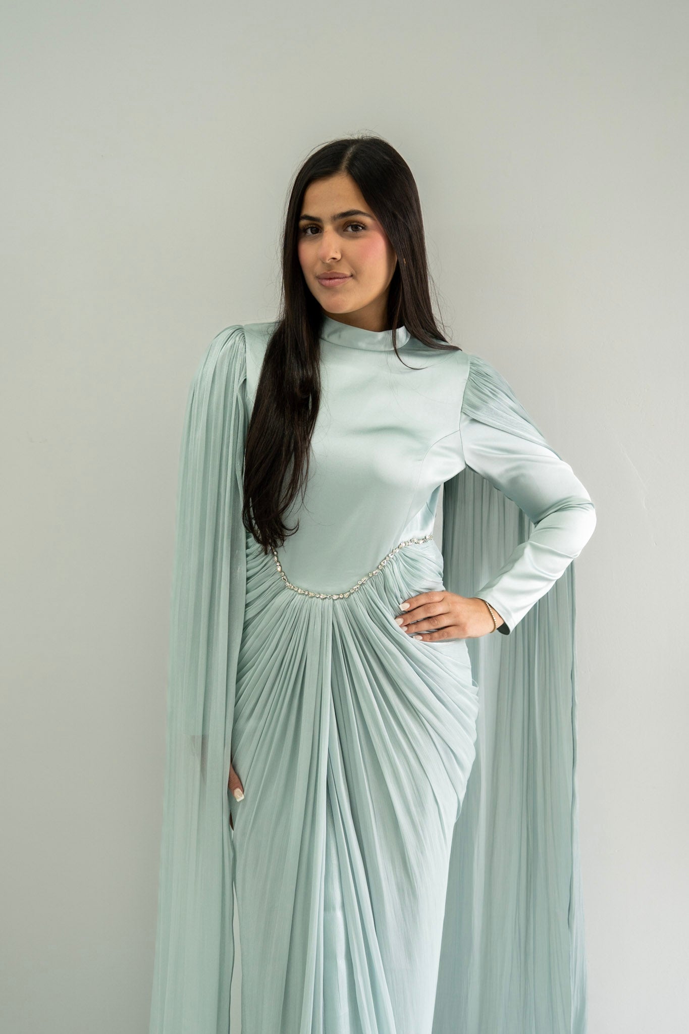 Celestial Cape Gown | Modest Evening Dress | Hareer USA Celestial Cape Gown | Modest Evening Dress | Hareer USA