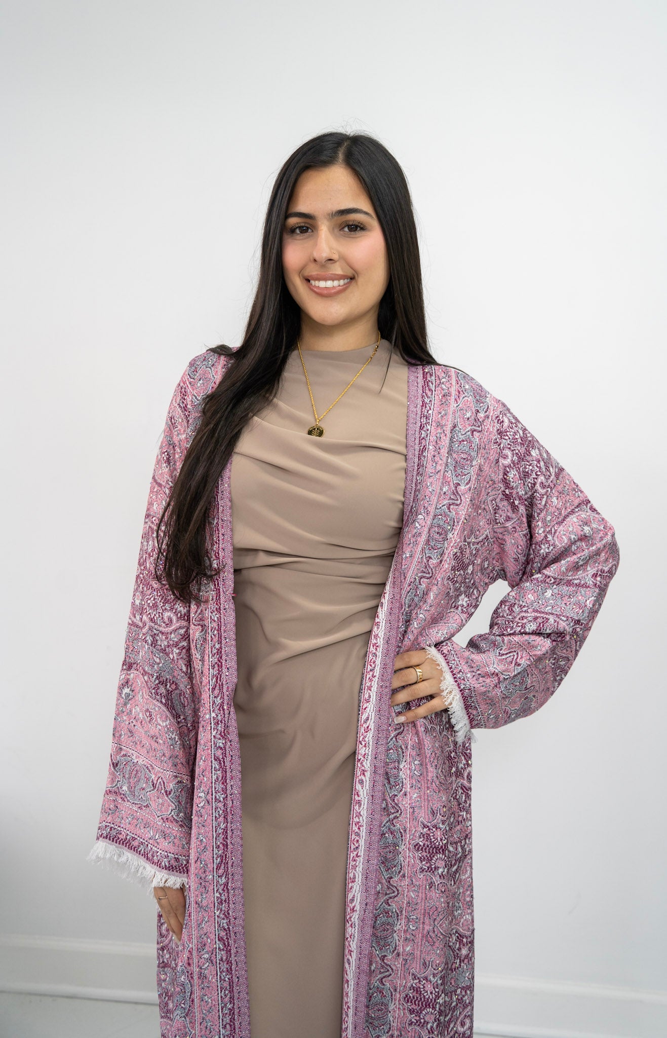 Pashmina Abaya- purple
