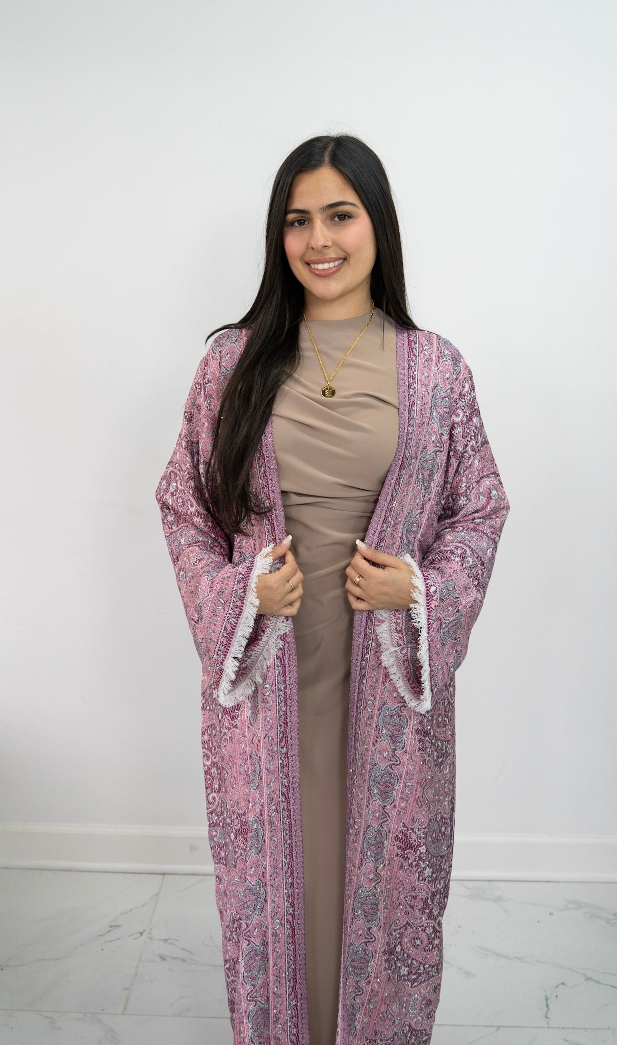 Pashmina Abaya- purple