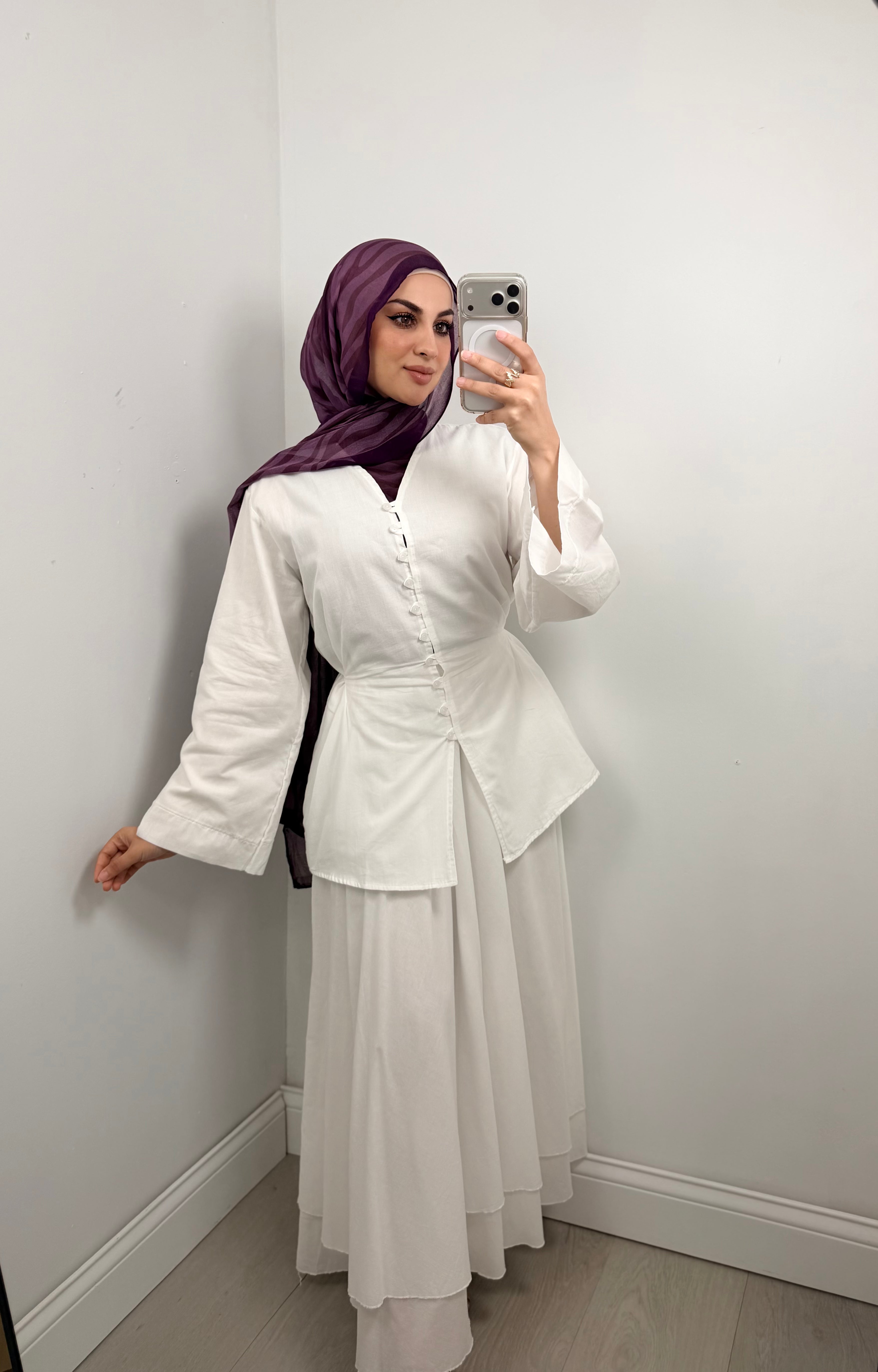Dalia Button Skirt Co-ord Set