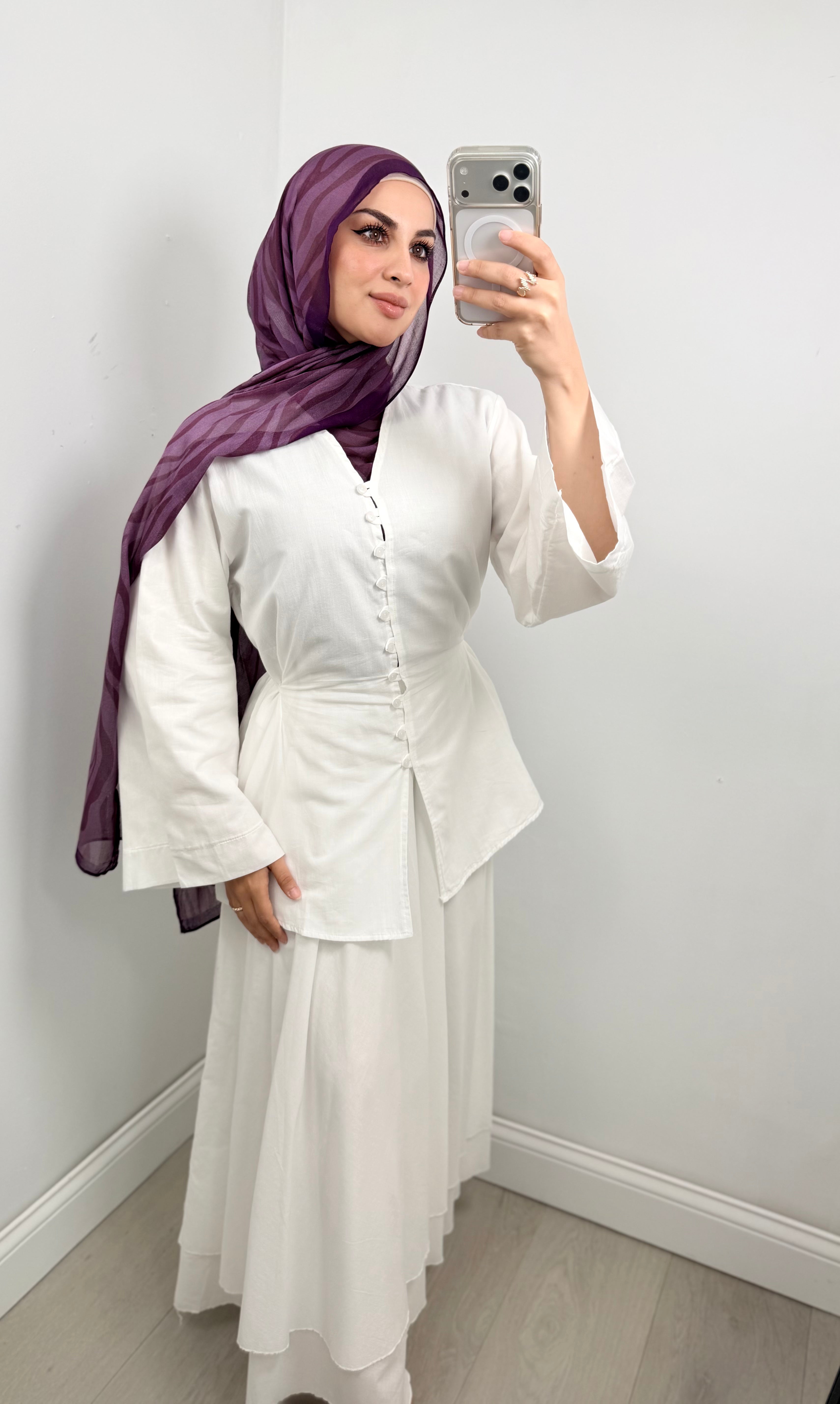 Dalia Button Skirt Co-ord Set