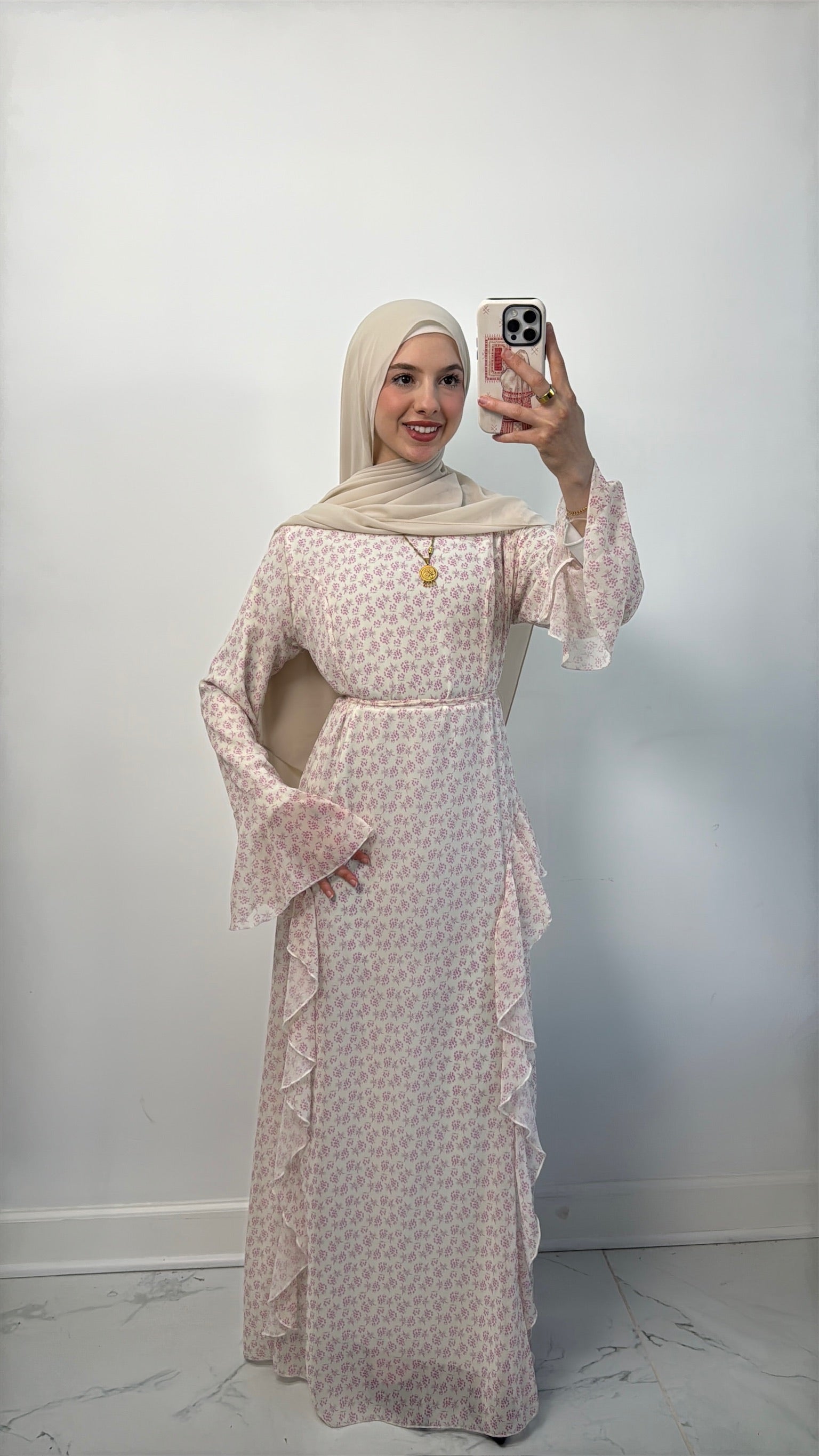 Layla Floral Ruffle Maxi Dress