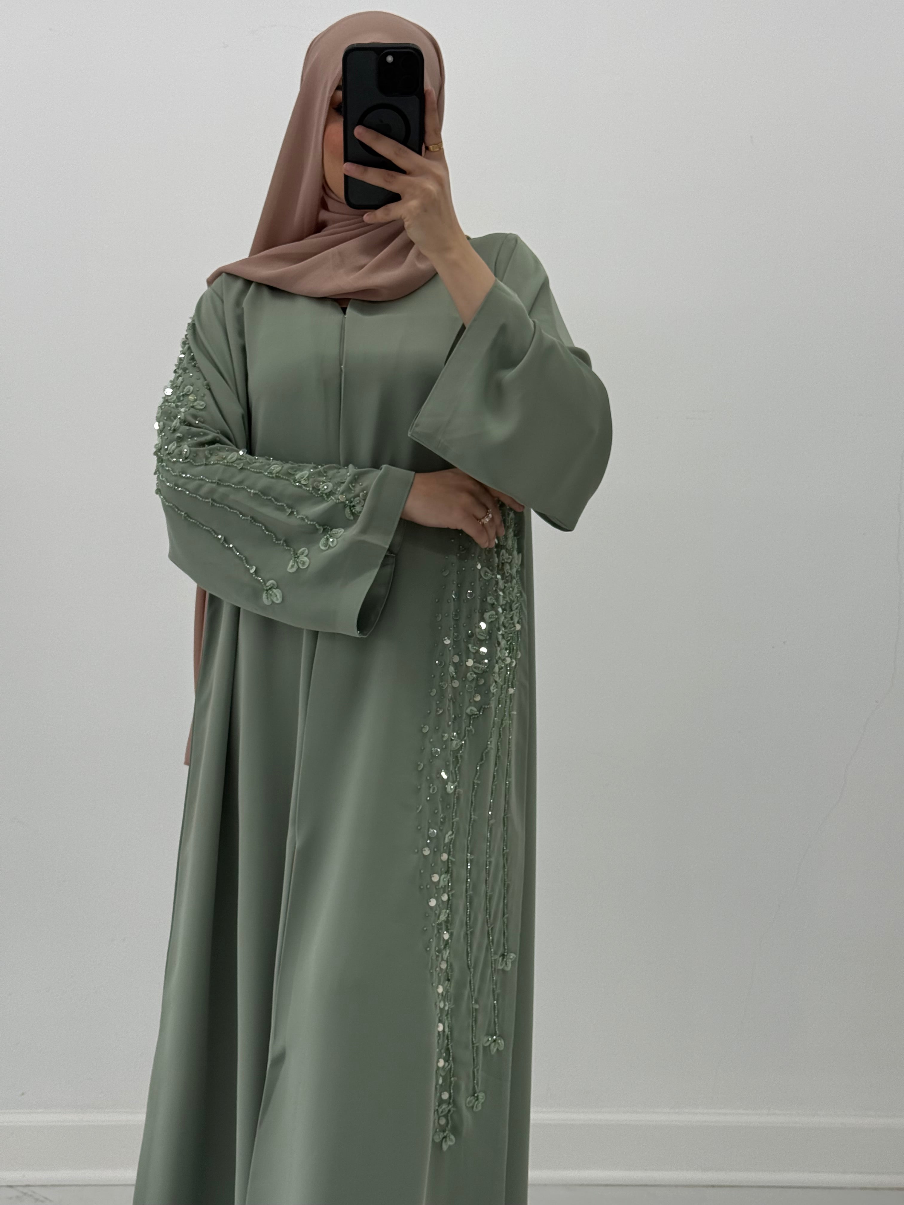 Ethereal Cascade Abaya