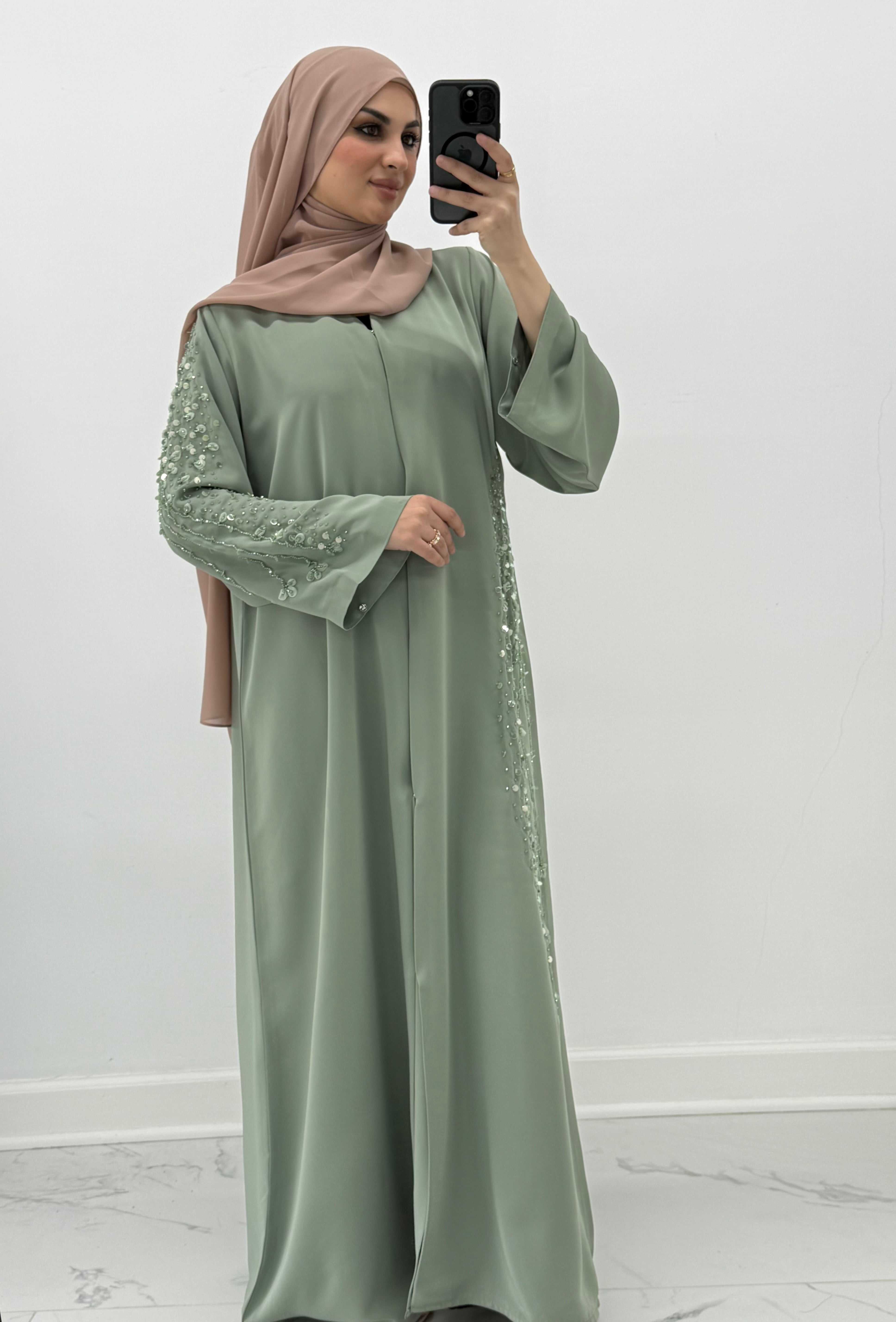 Ethereal Cascade Abaya