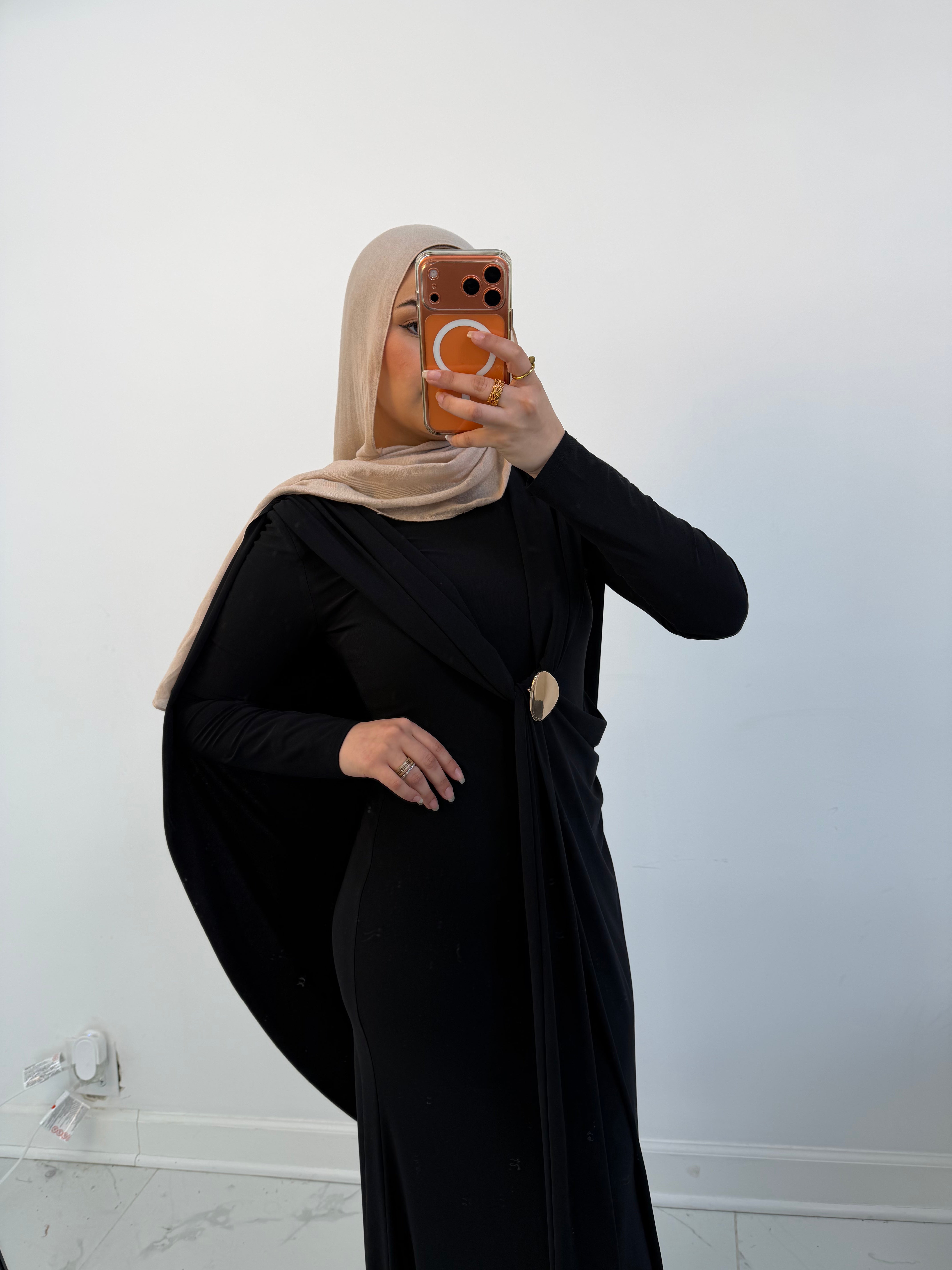Nadia Brooch Maxi Dress