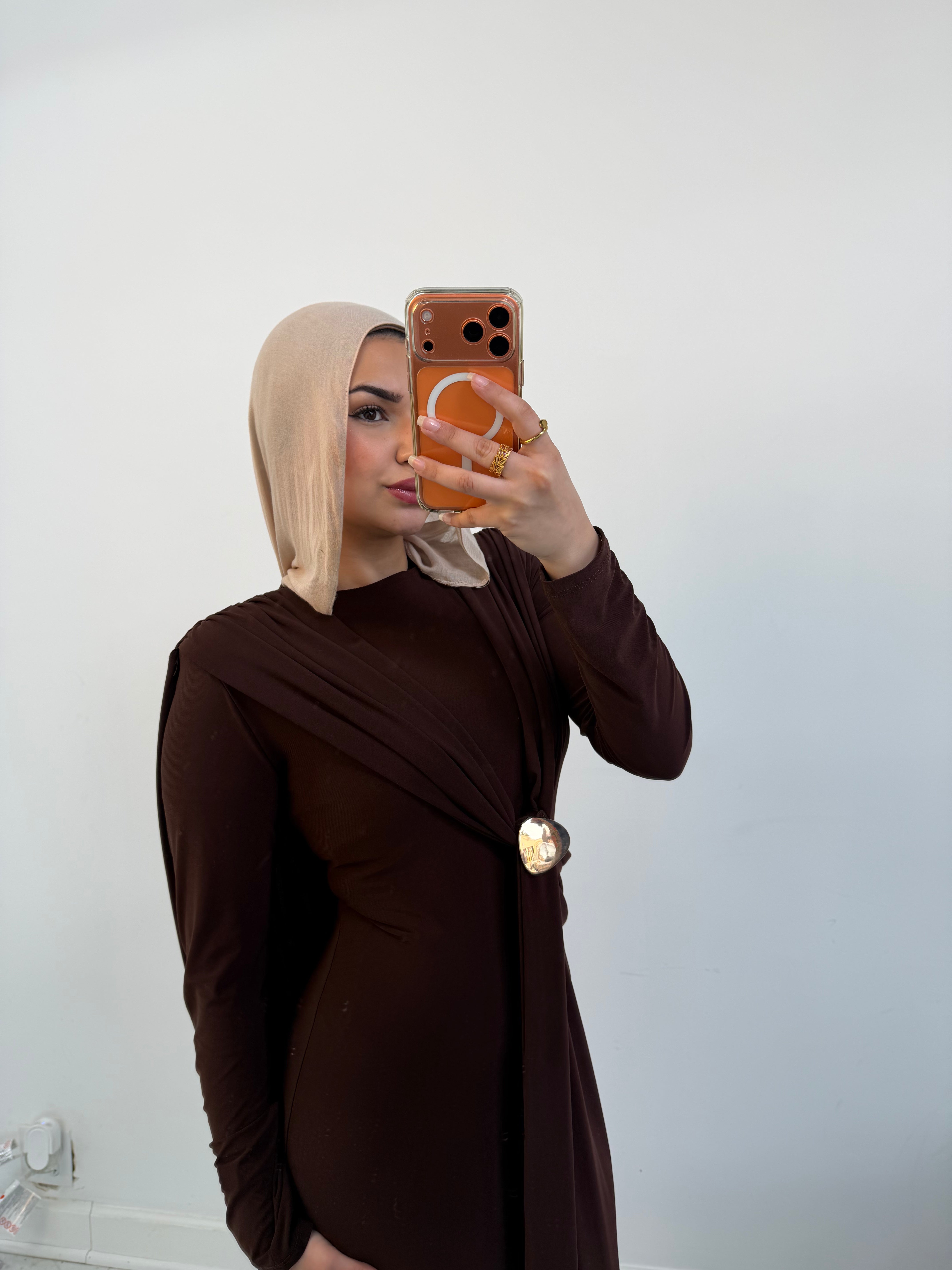 Nadia Brooch Maxi Dress