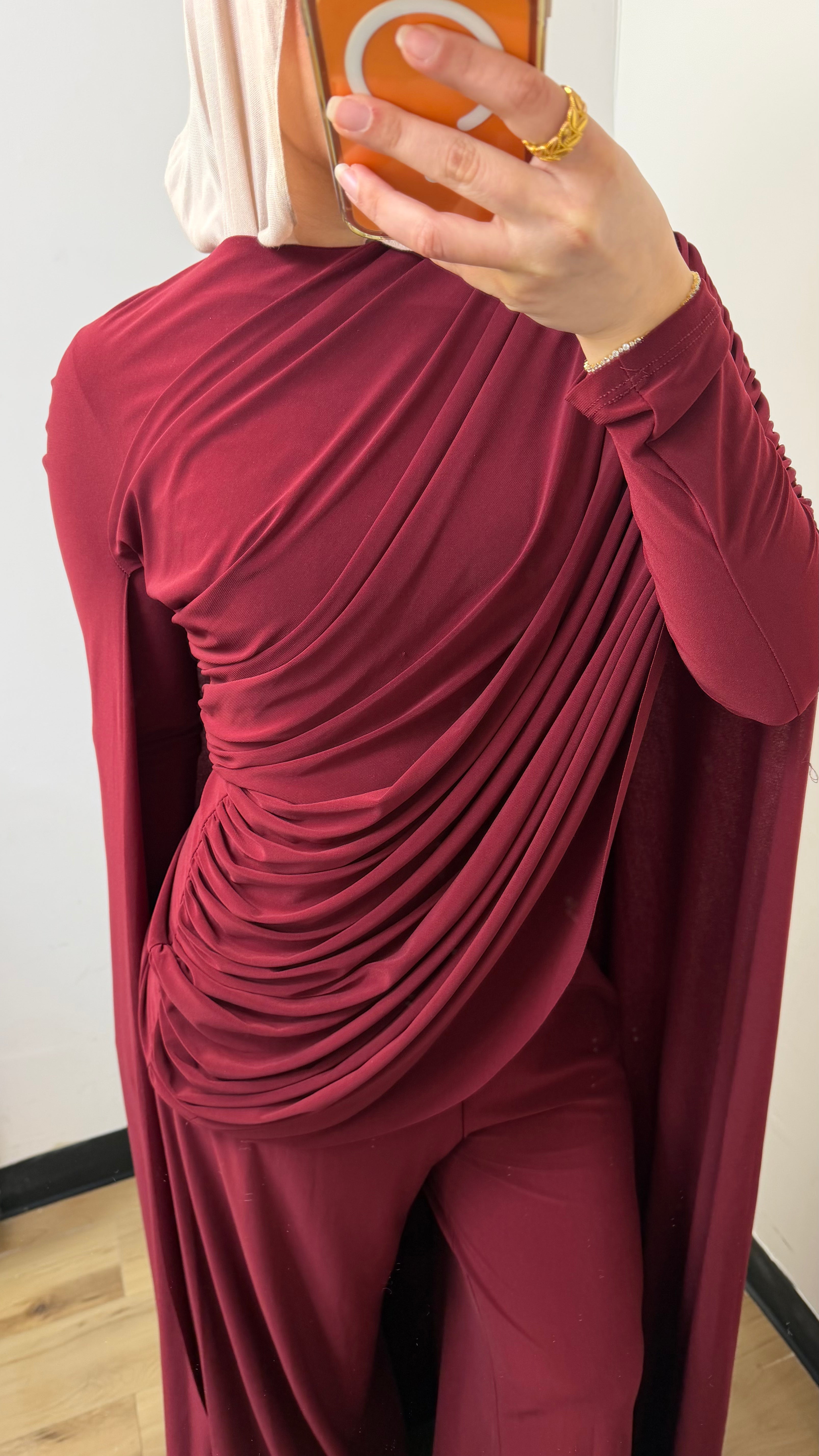 Draped Cape Co-ord Set