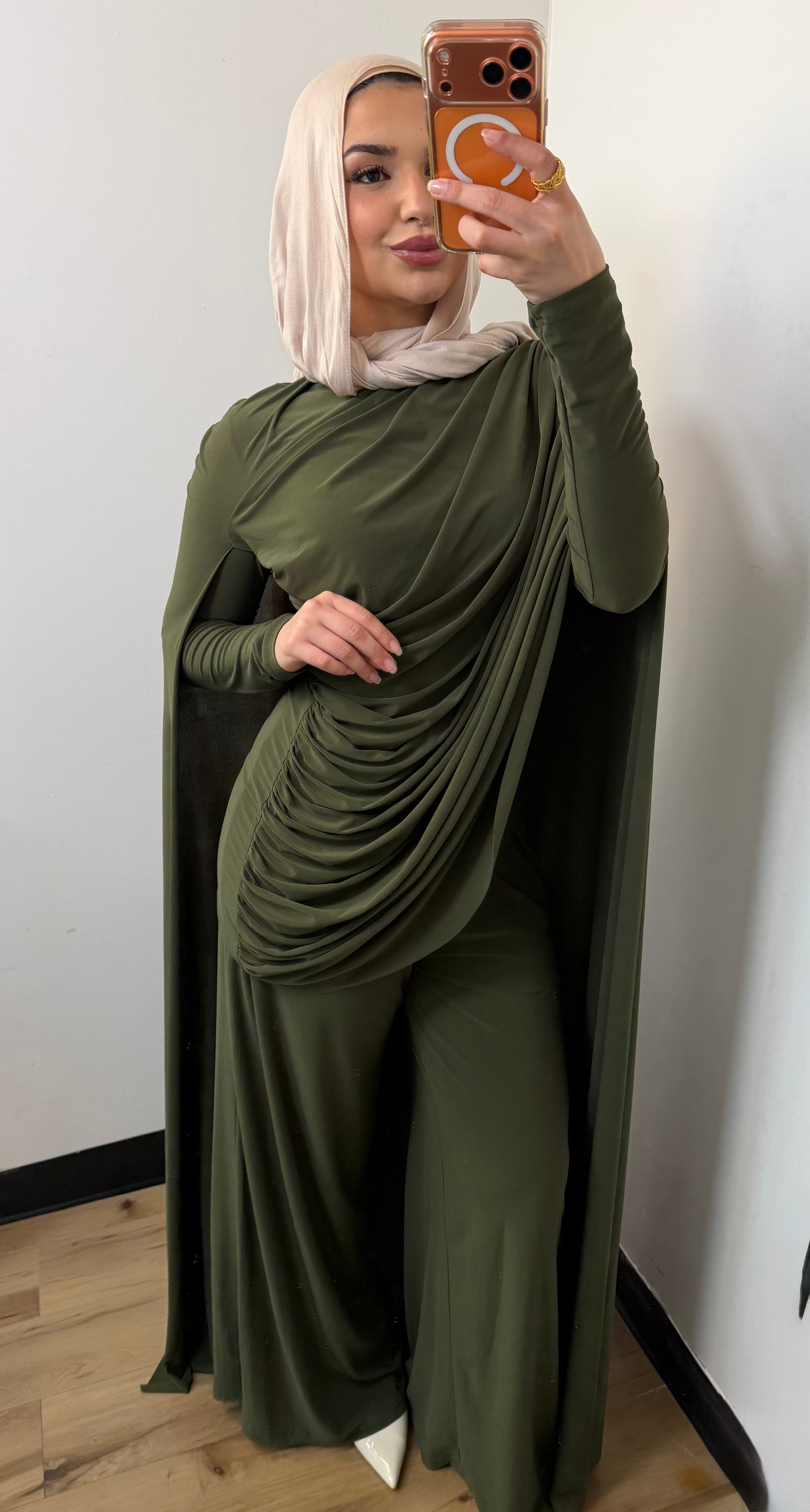 Draped Cape Co-ord Set