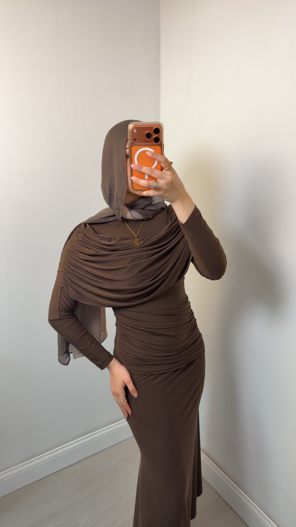Ruched Drape Dress