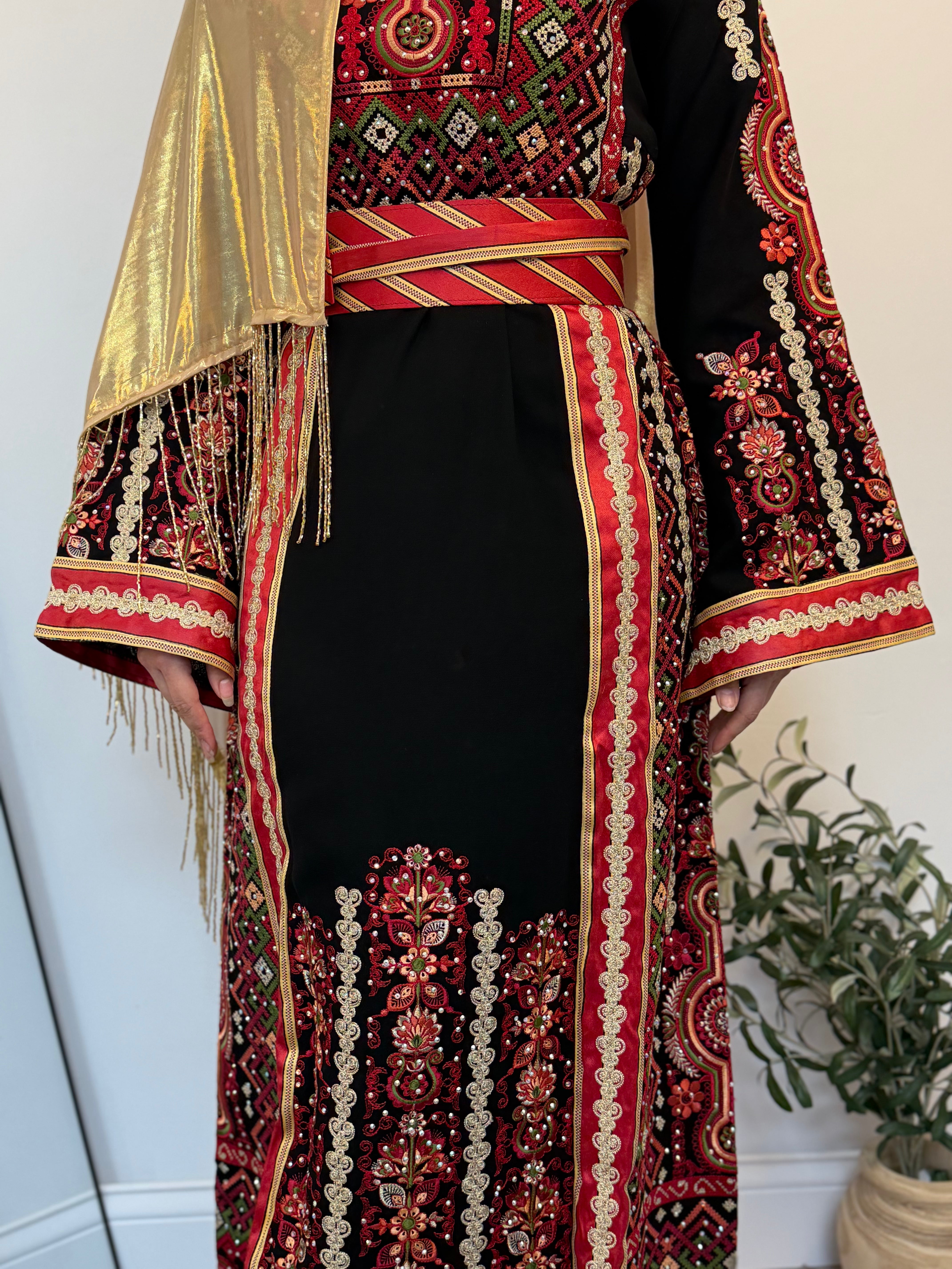 Rimal Embroidered Palestinian Thobe