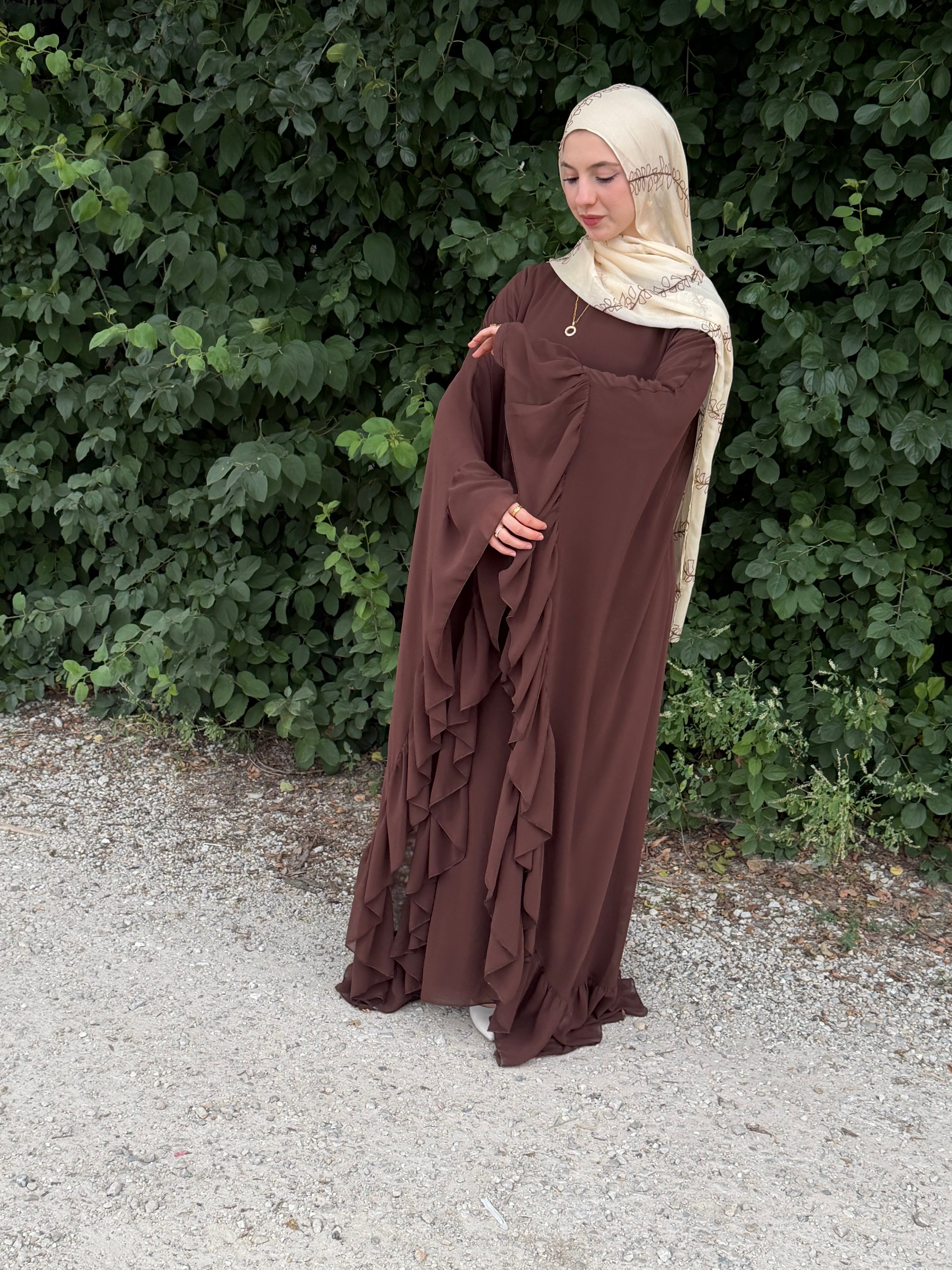Layana Ruffle Abaya