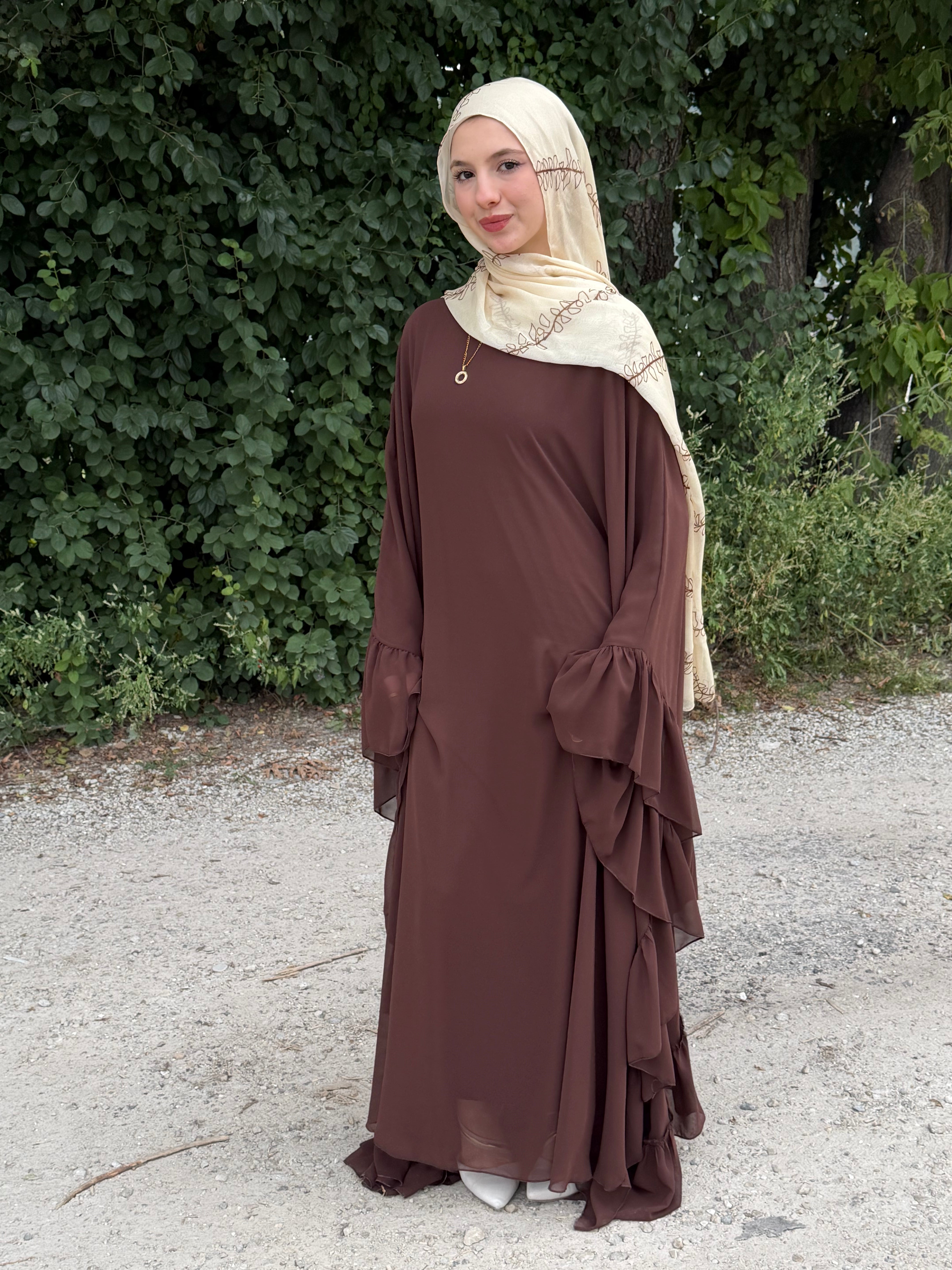 Layana Ruffle Abaya