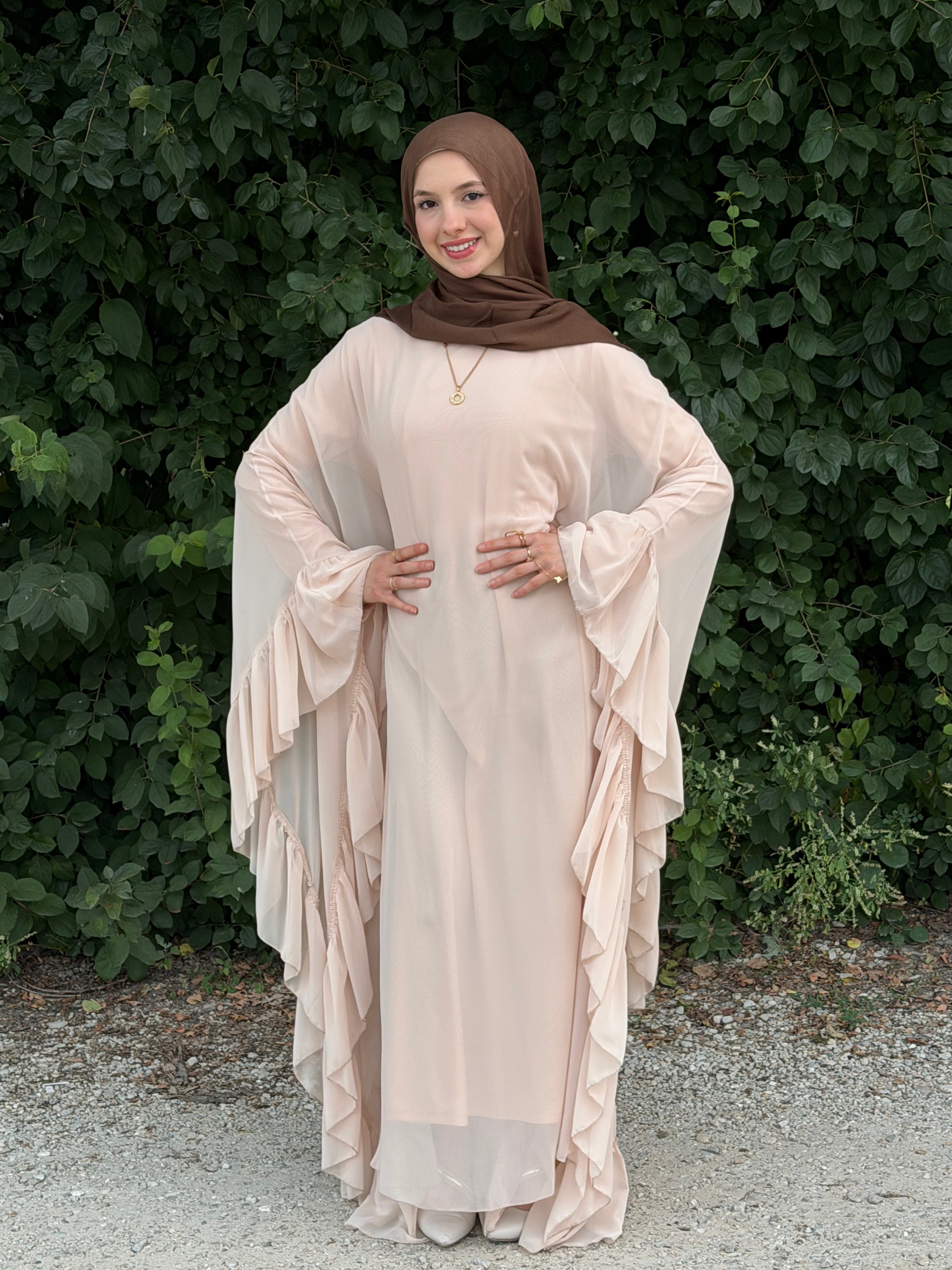 Layana Ruffle Abaya