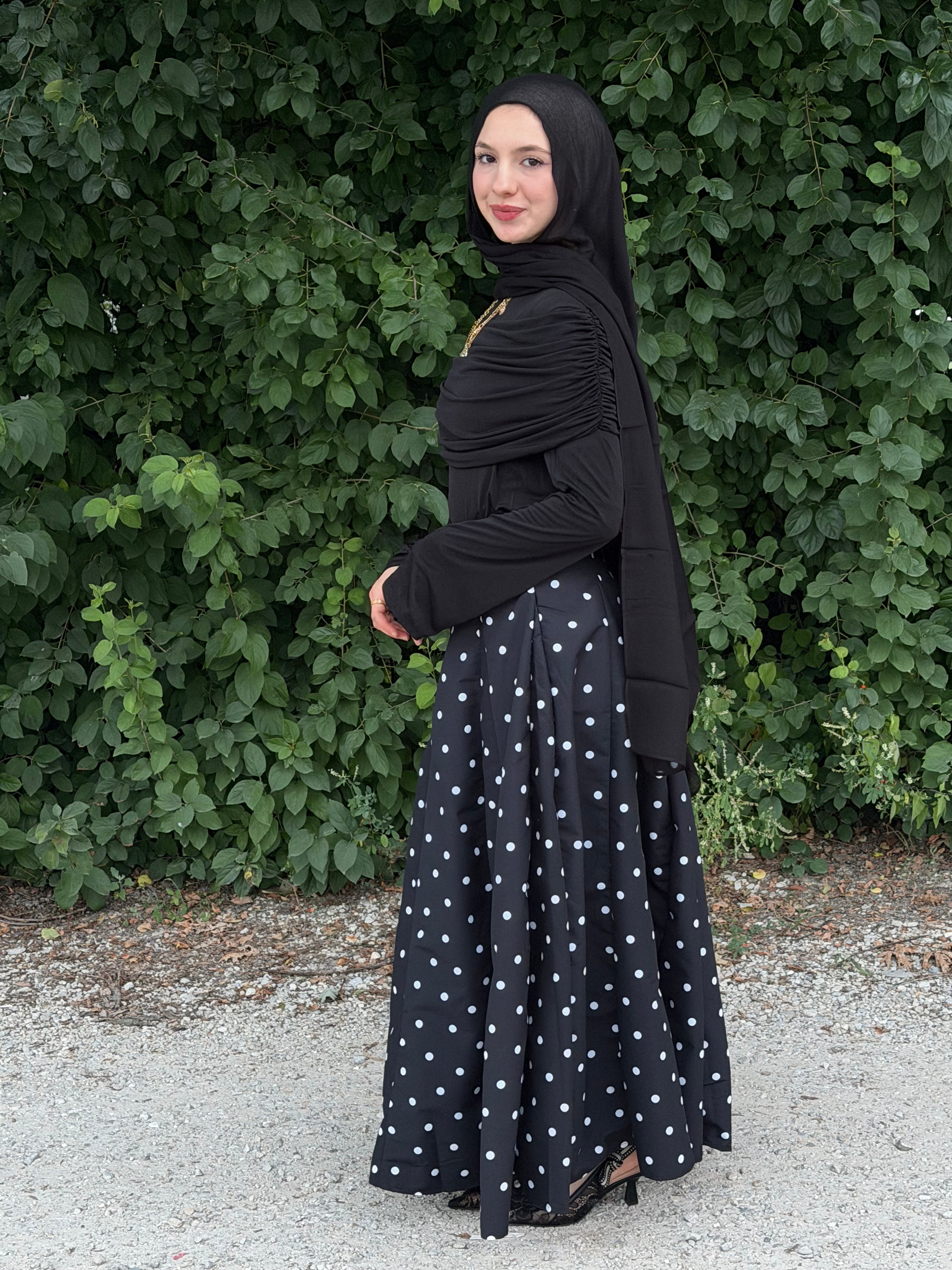 Draped Long Sleeve Top