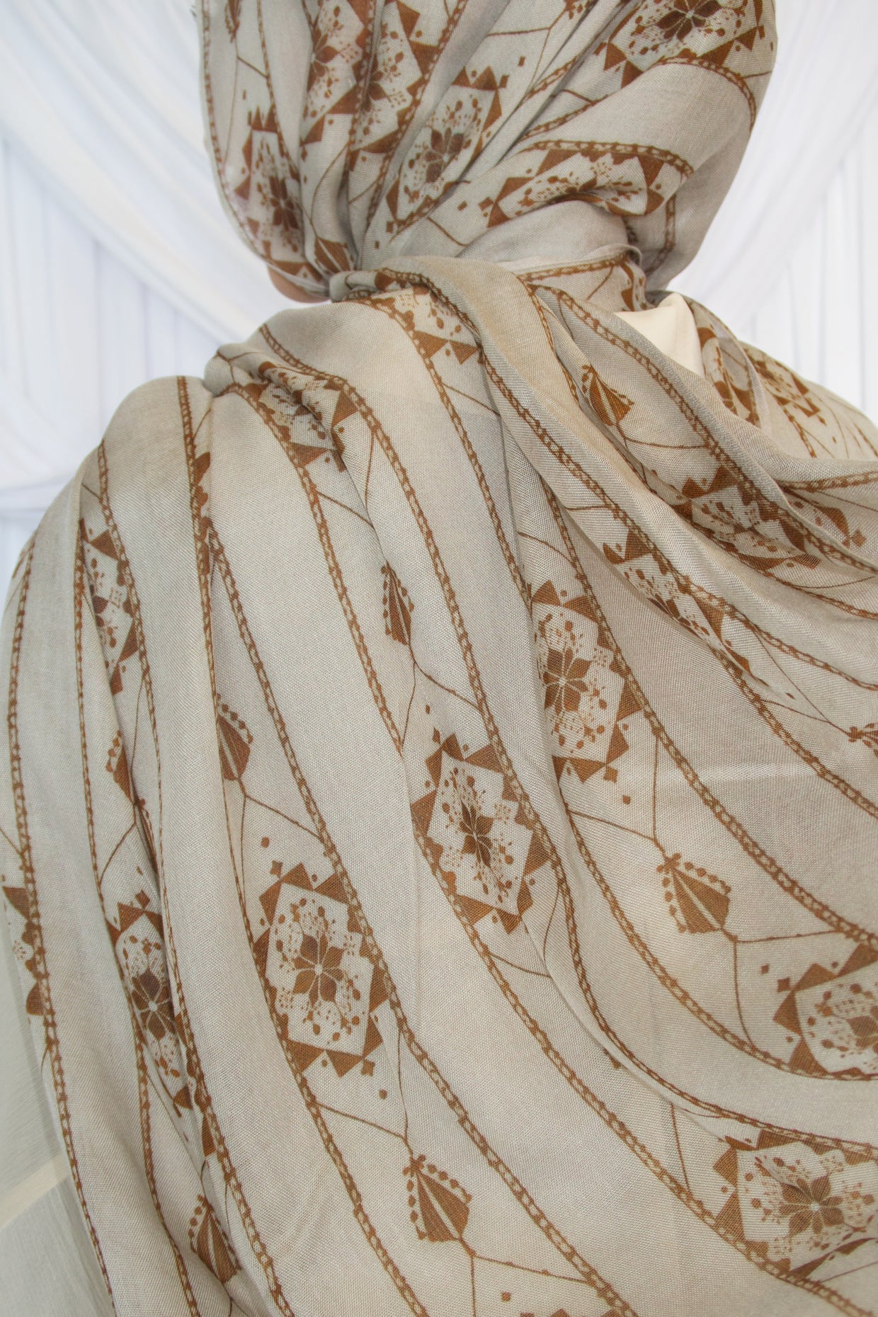 Printed Modal- Almond Tatreez
