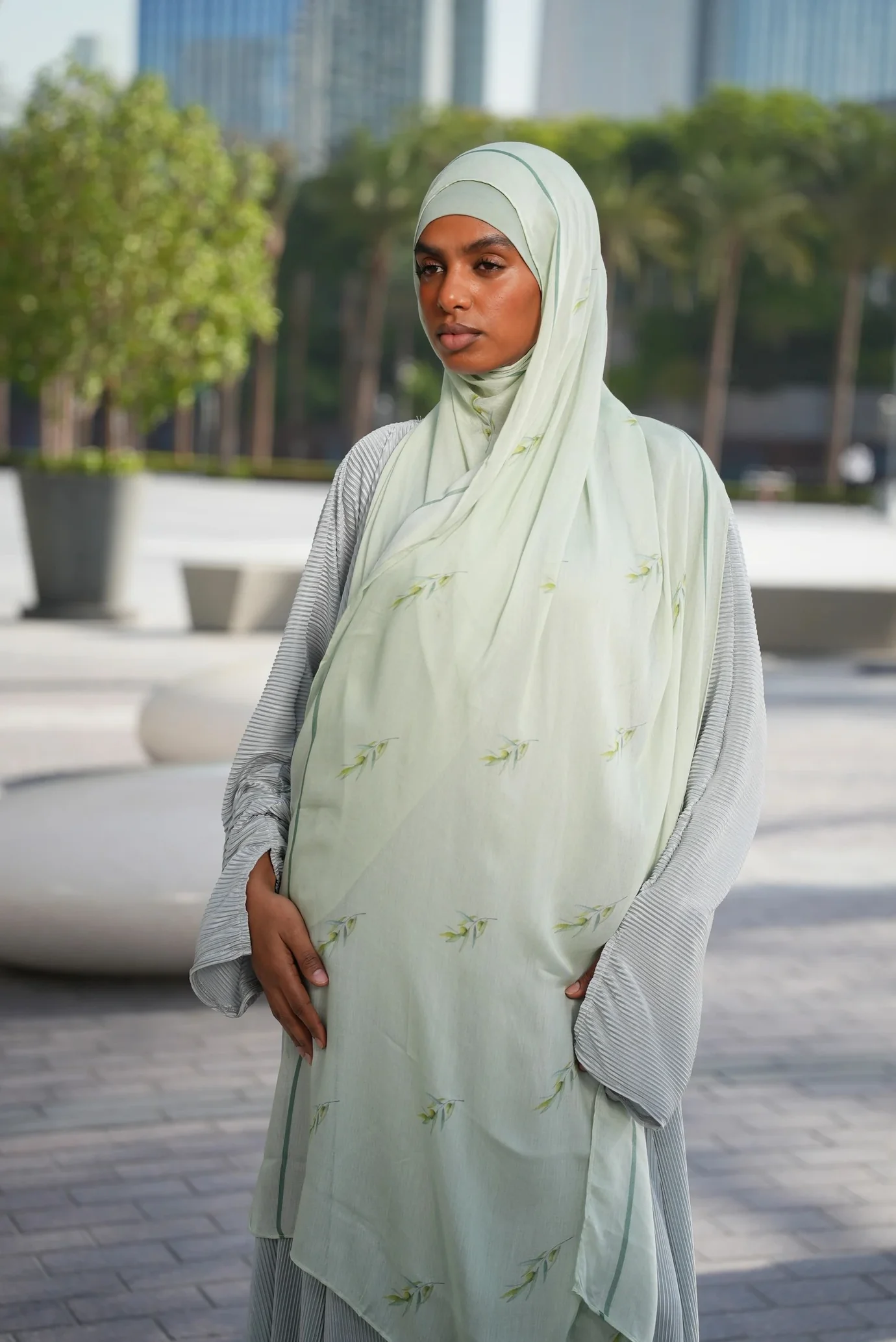 Printed Modal- Zaytoona Sage