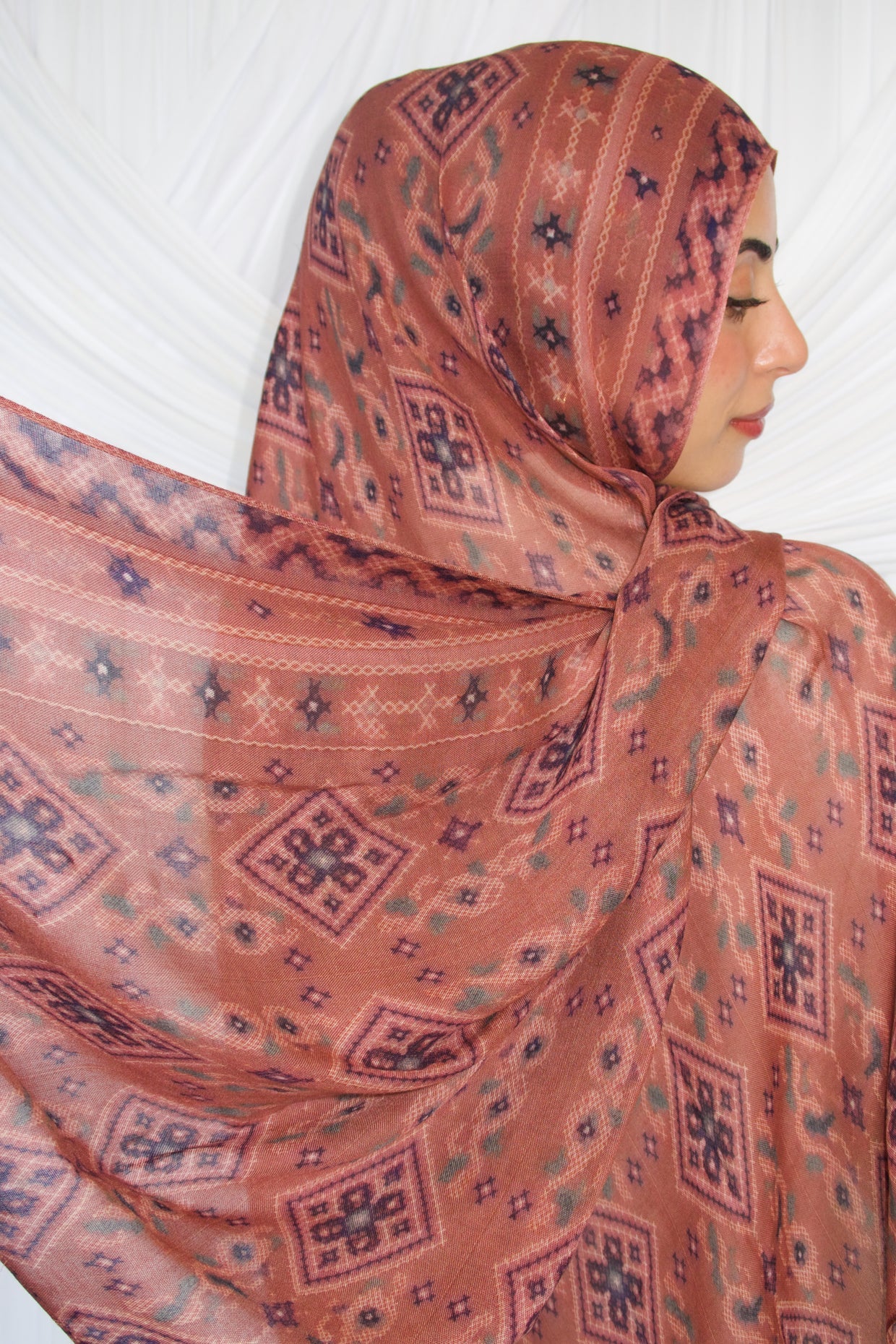 Printed Modal- Rosewood Tatreez