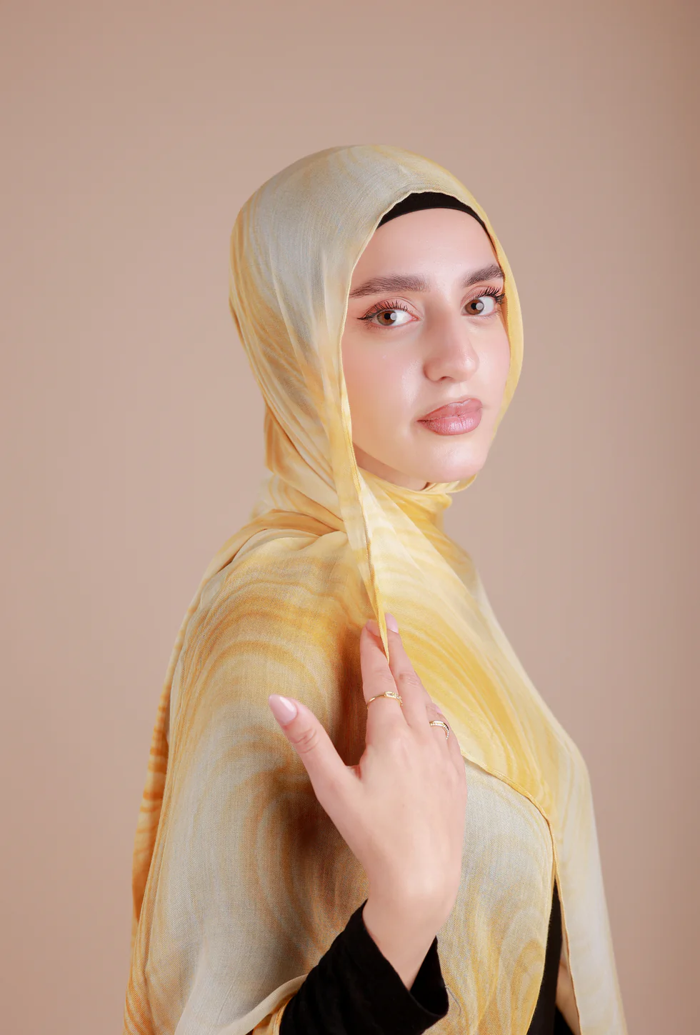 Printed Modal- Buttercream Waves