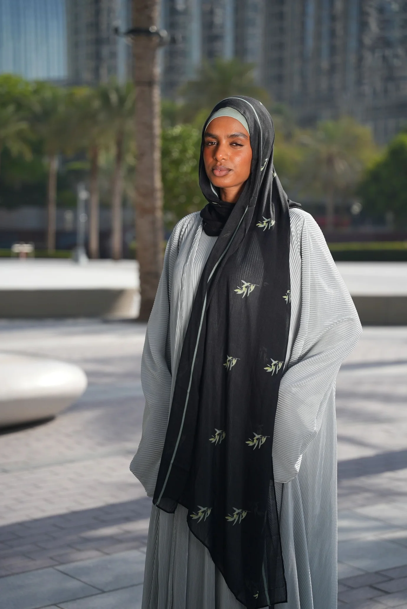 Printed Modal- Zaytoona Black