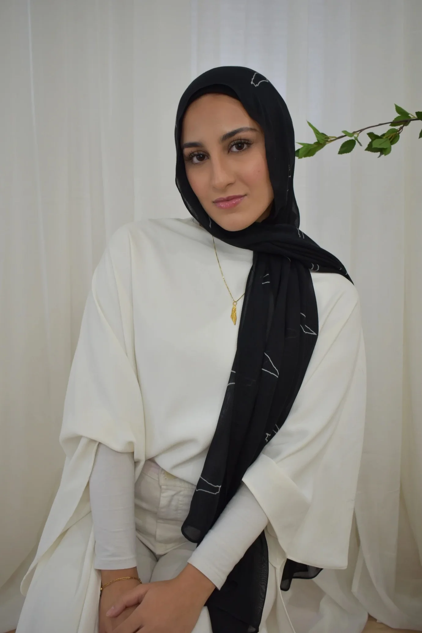 Printed Modal- Homeland Black