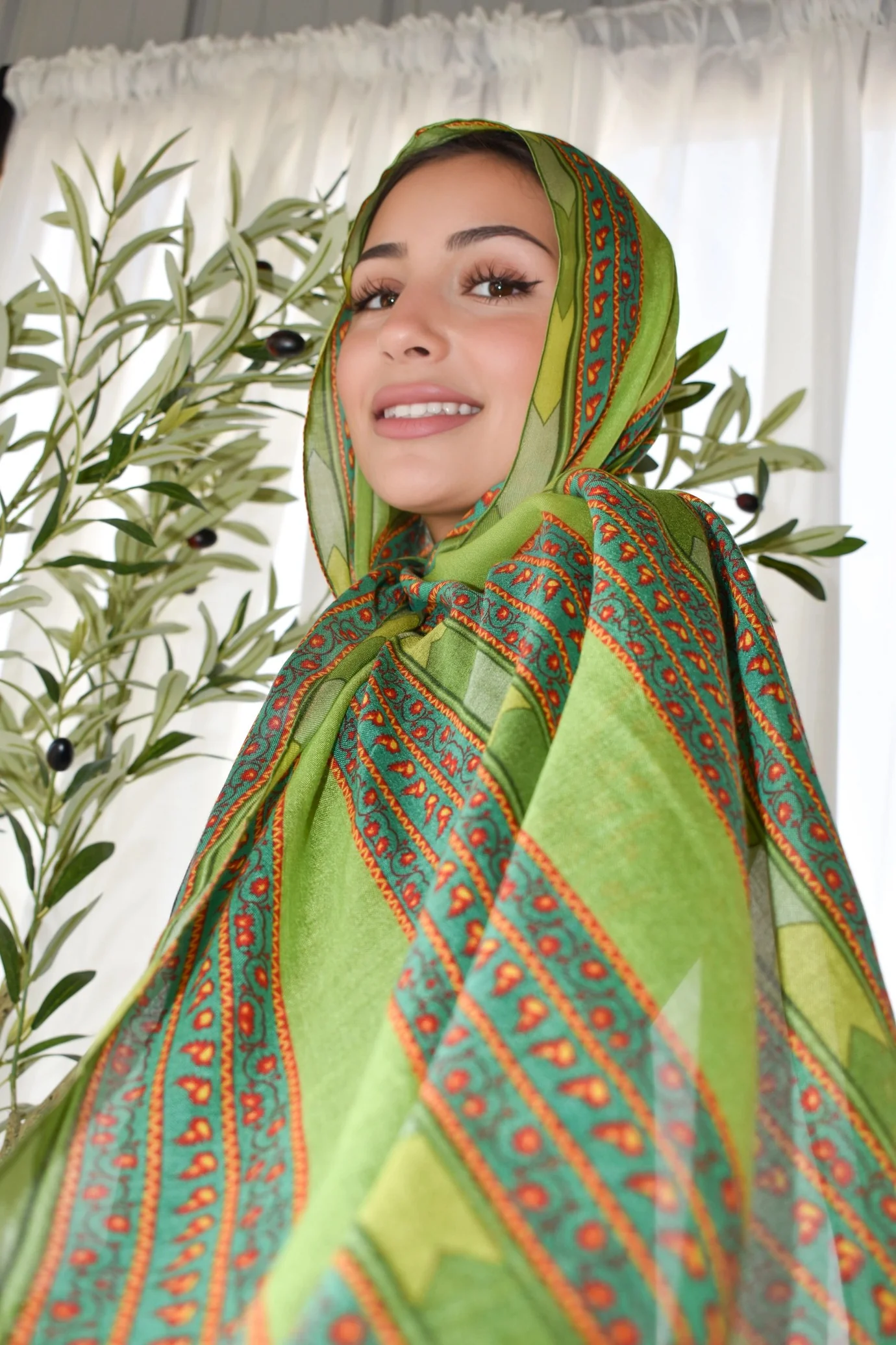 Printed Modal- Green Roots