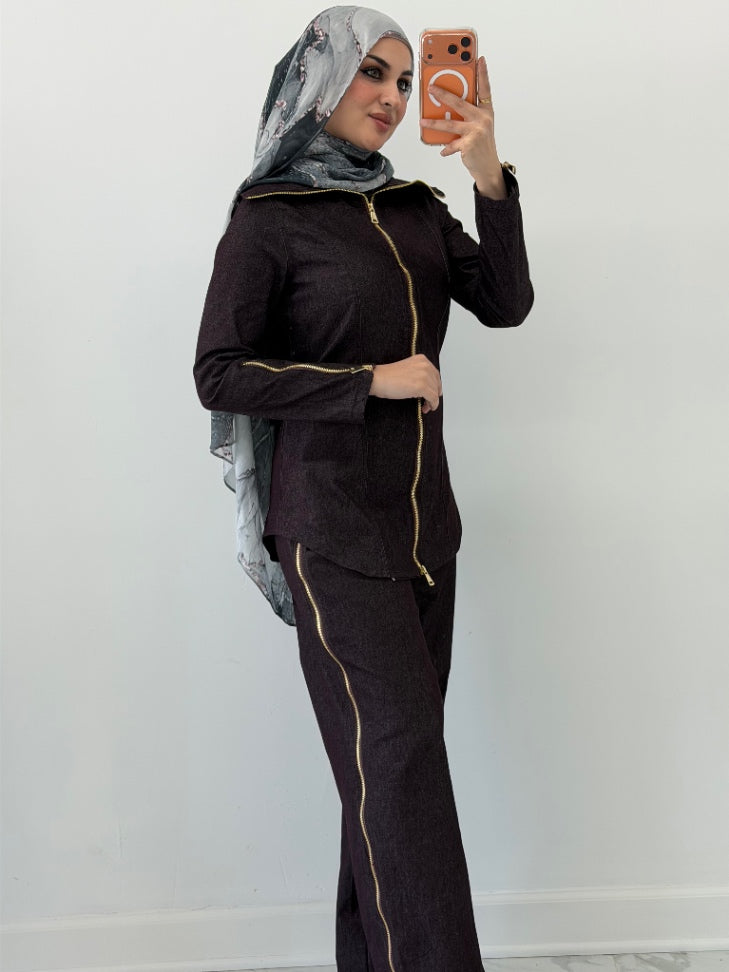 Amara Zip Set Black