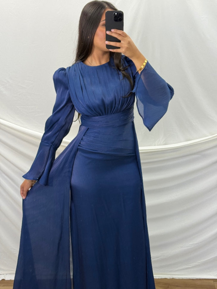 Reem Evening Gown  Navy