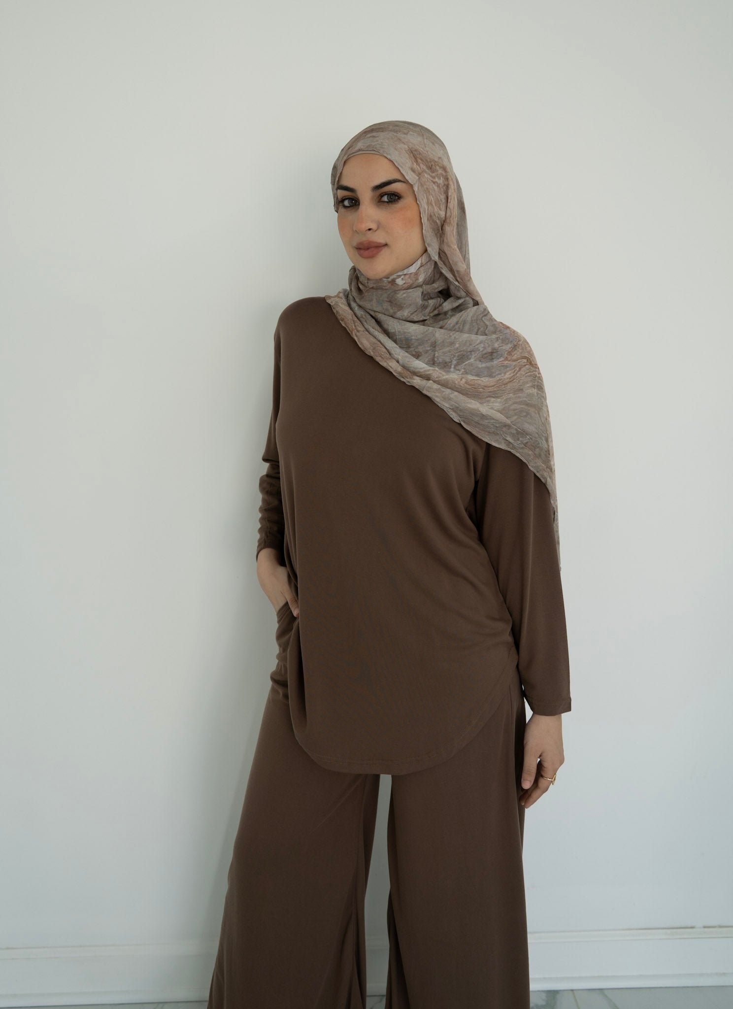 Relax Co-ord set Brown