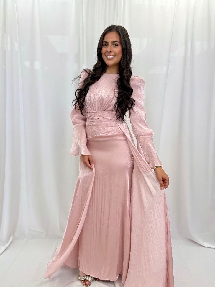 Reem Evening Gown  Blush Pink
