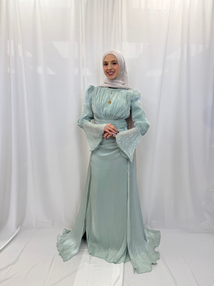 Reem Evening Gown  Beige
